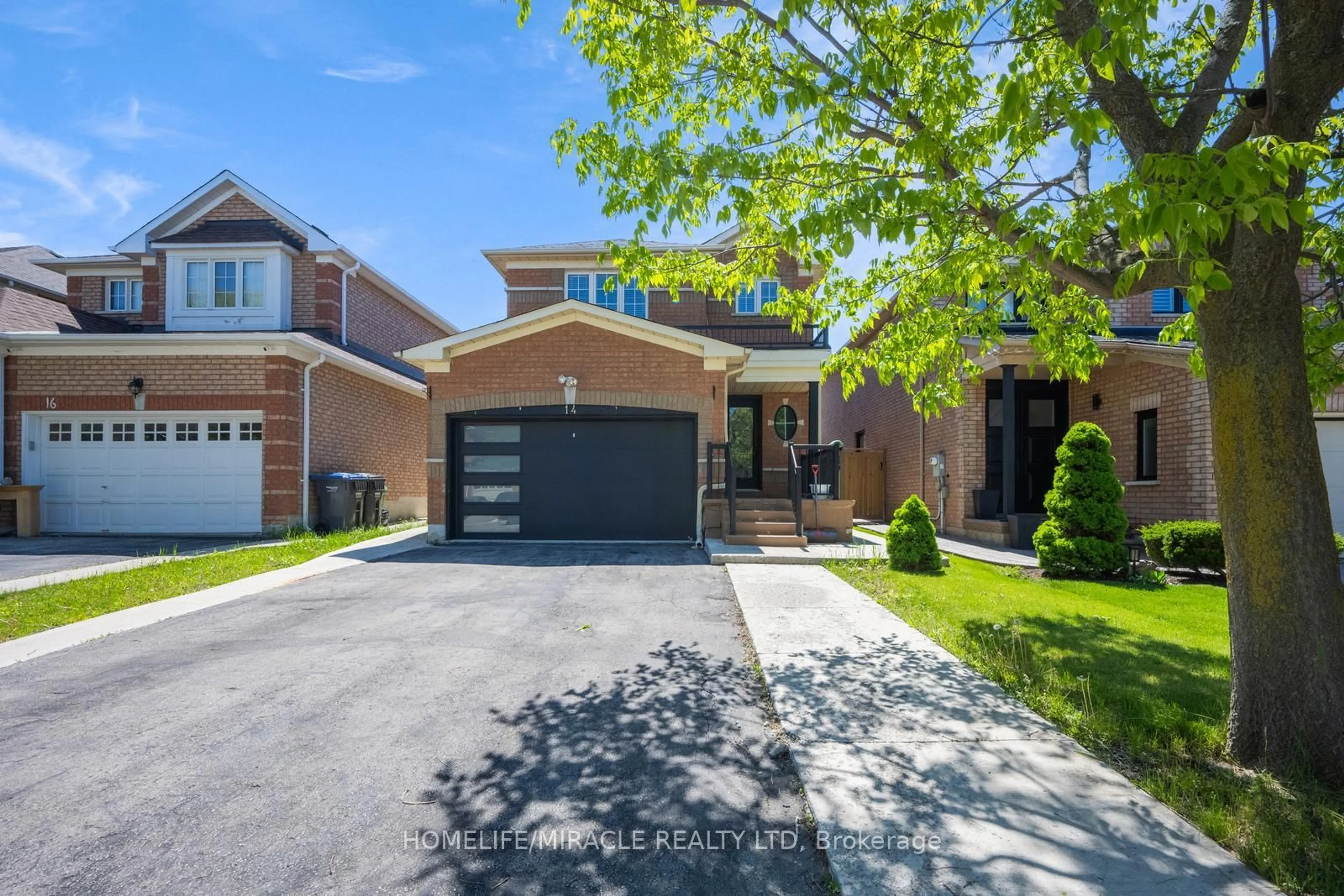 Home with brick exterior material, street for 14 Sunny Glen Cres, Brampton Ontario L7A 2C6