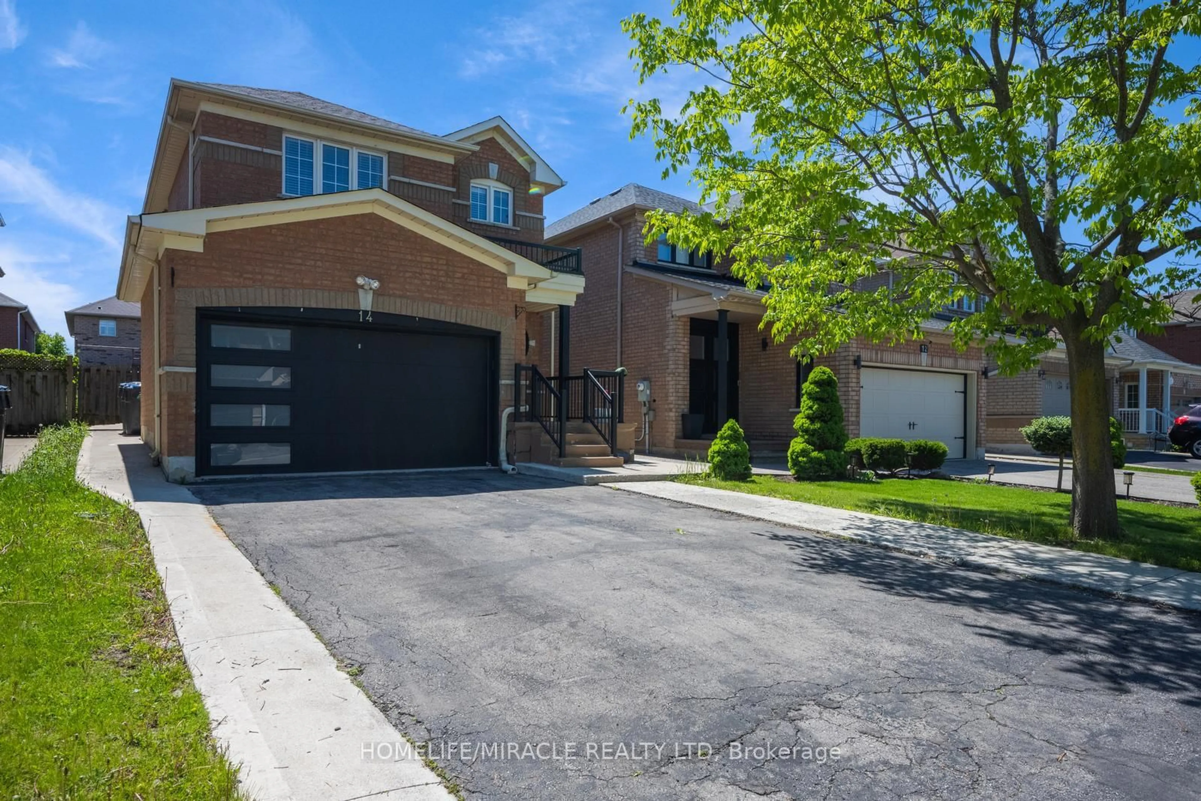 Home with brick exterior material, street for 14 Sunny Glen Cres, Brampton Ontario L7A 2C6