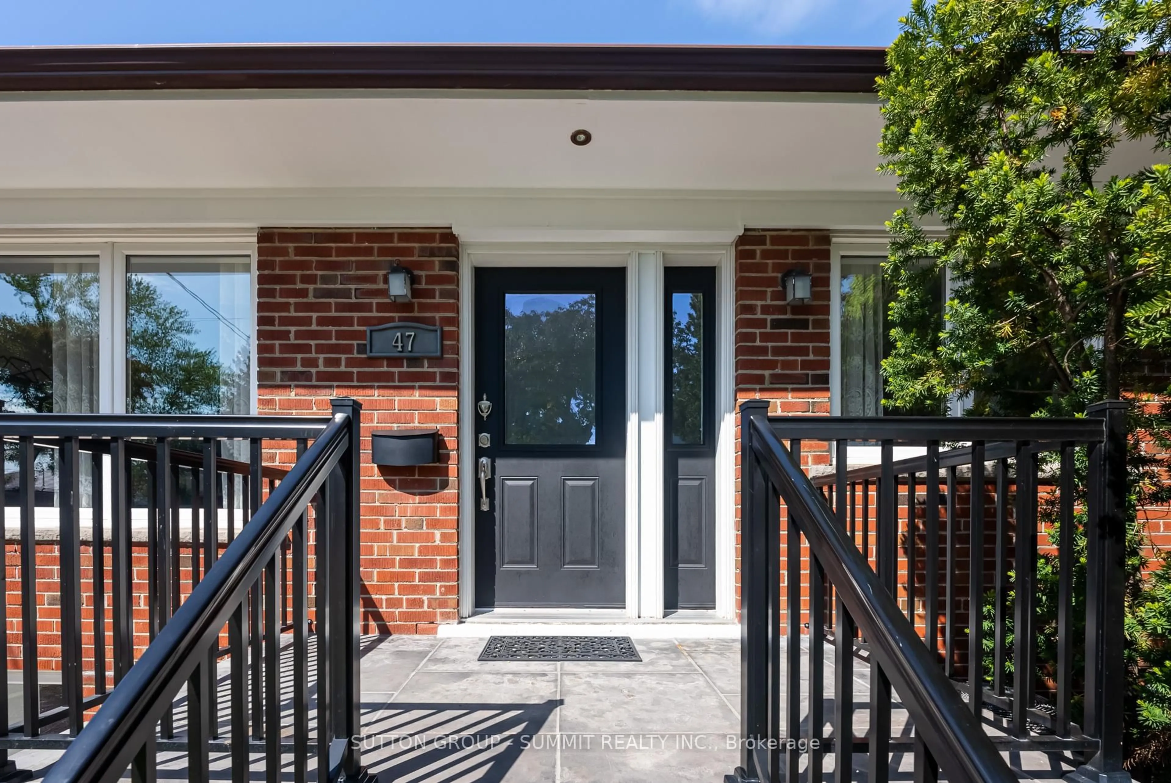 Home with brick exterior material, street for 47 RAYSIDE Dr, Toronto Ontario M9C 1S9