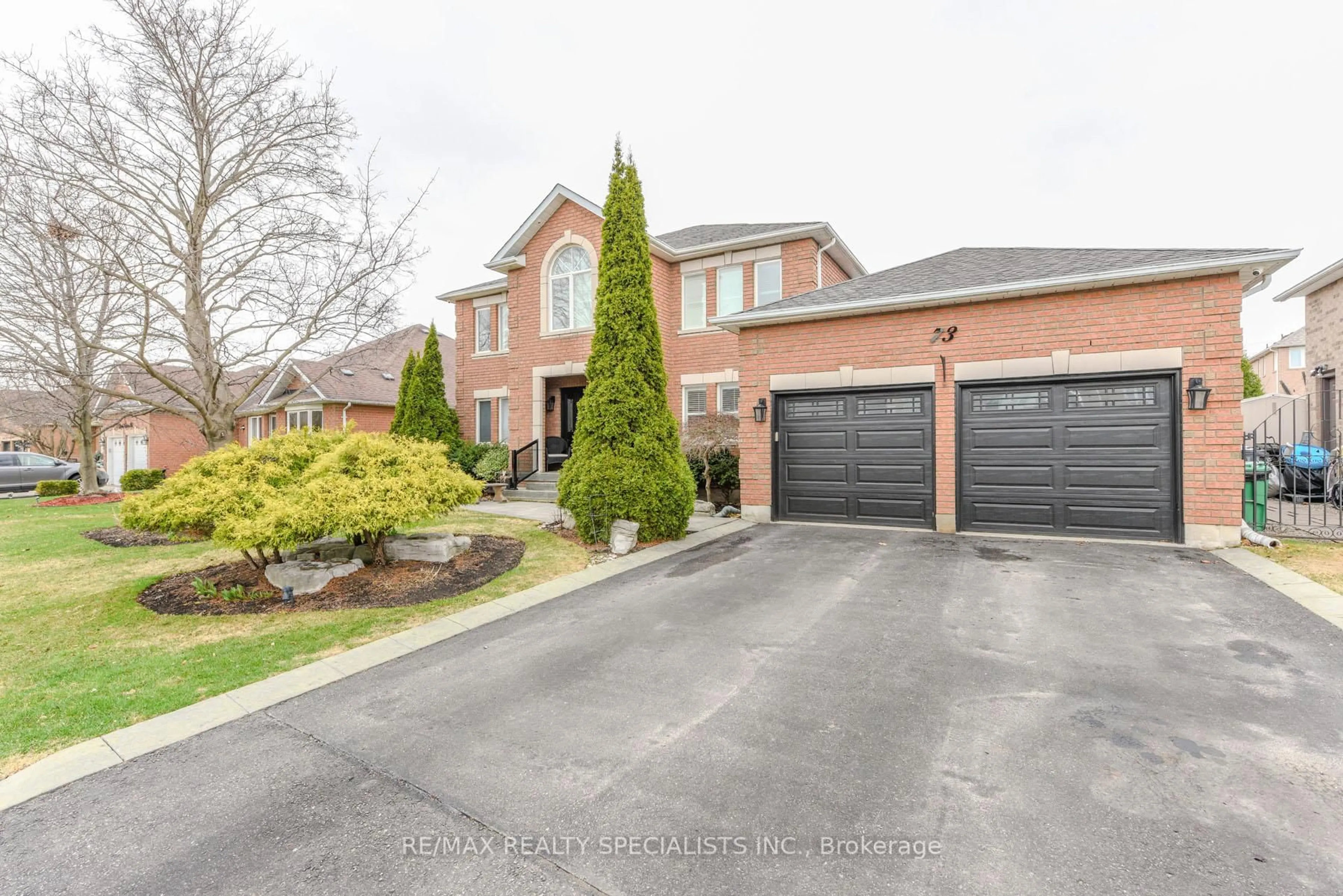 Home with brick exterior material, street for 73 Colonel Bertram Rd, Brampton Ontario L6Z 4T6