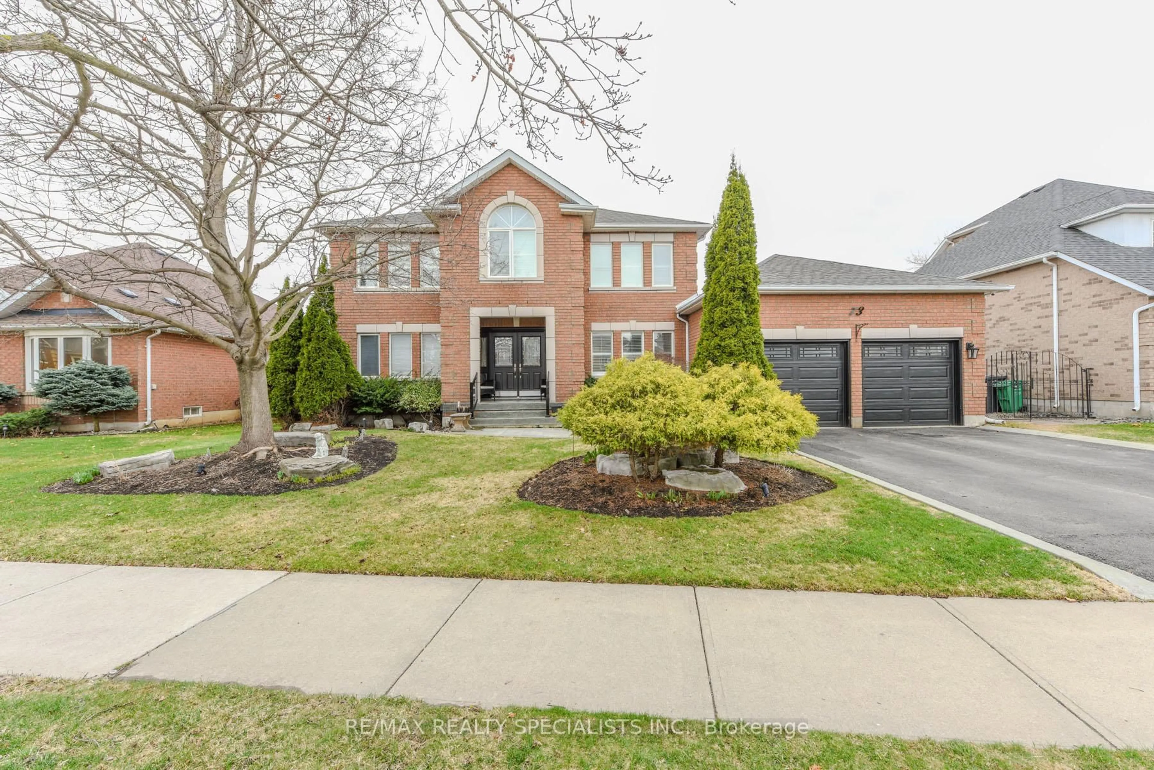 Home with brick exterior material, street for 73 Colonel Bertram Rd, Brampton Ontario L6Z 4T6