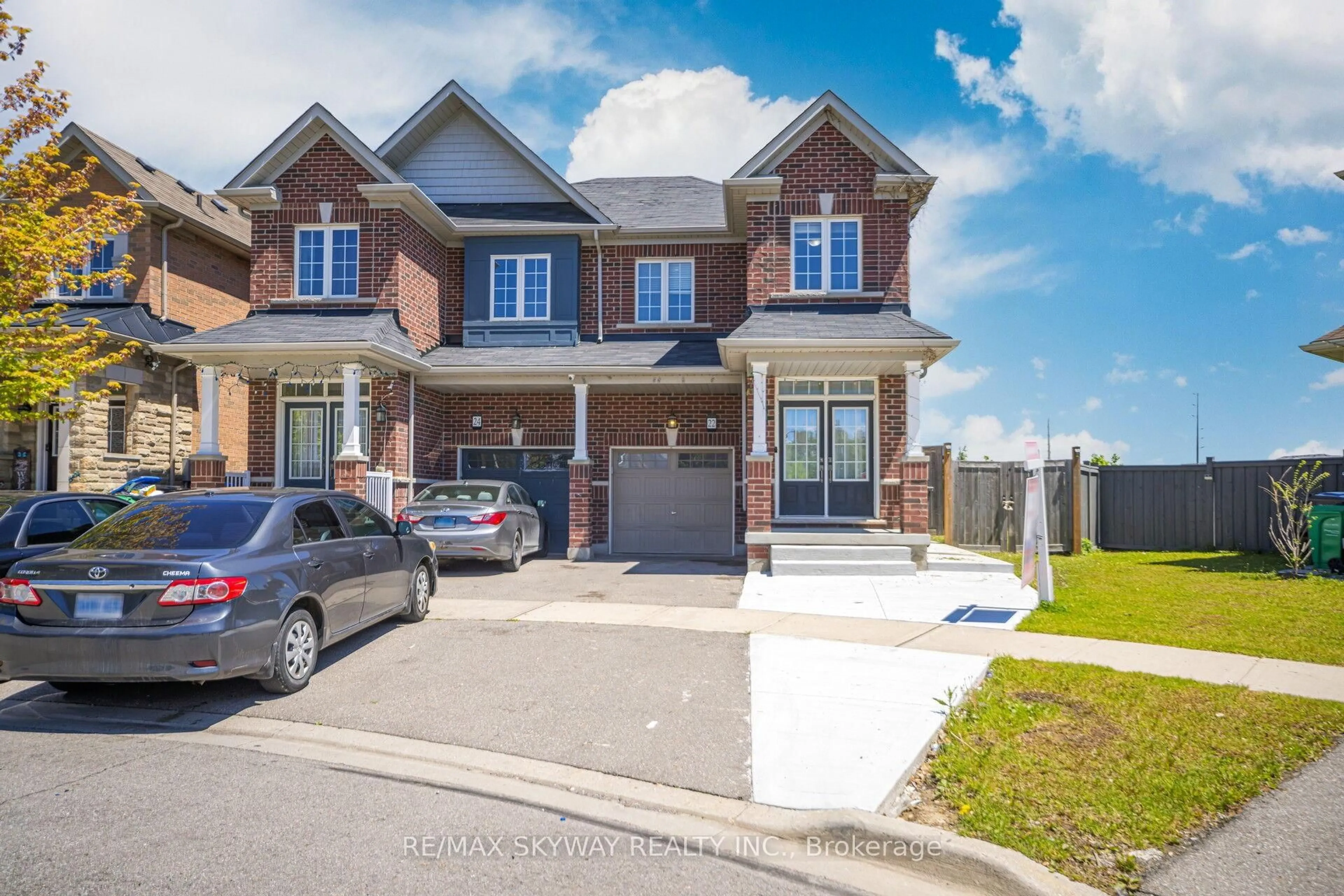 Home with brick exterior material, street for 22 Edsel Rd, Brampton Ontario L7A 4K6