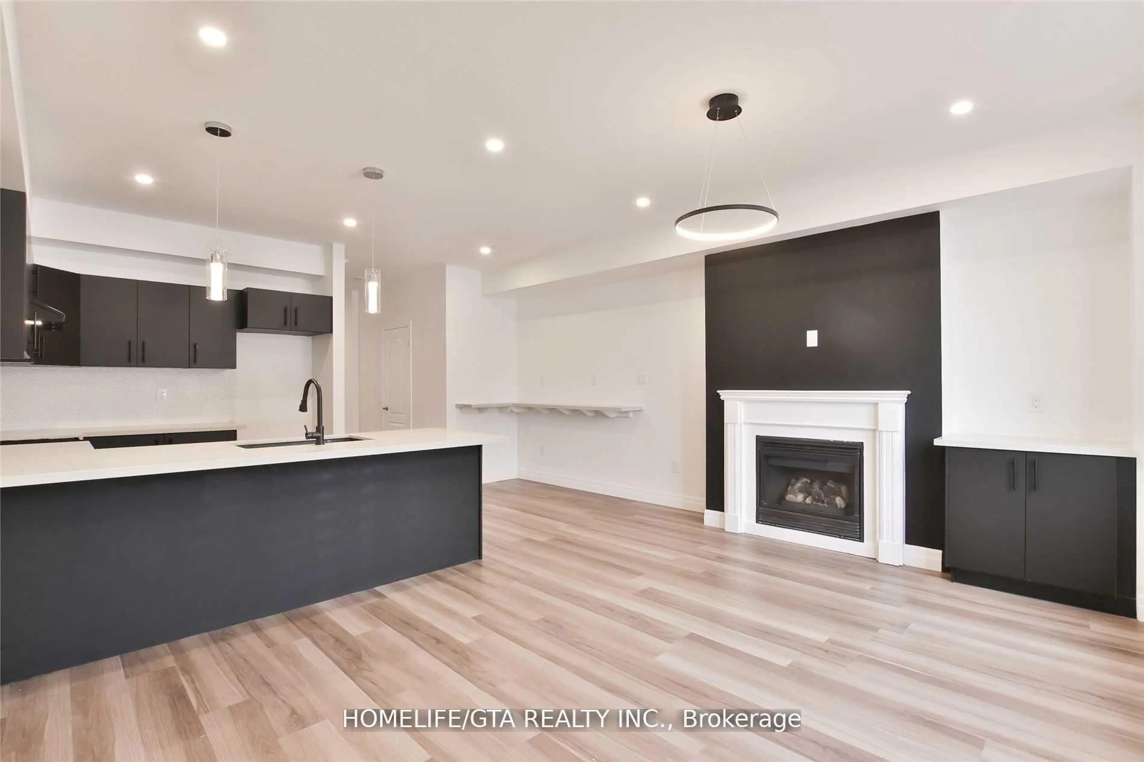 Open concept kitchen, wood/laminate floor for 554 Sentinel Rd, Toronto Ontario M3J 3R9