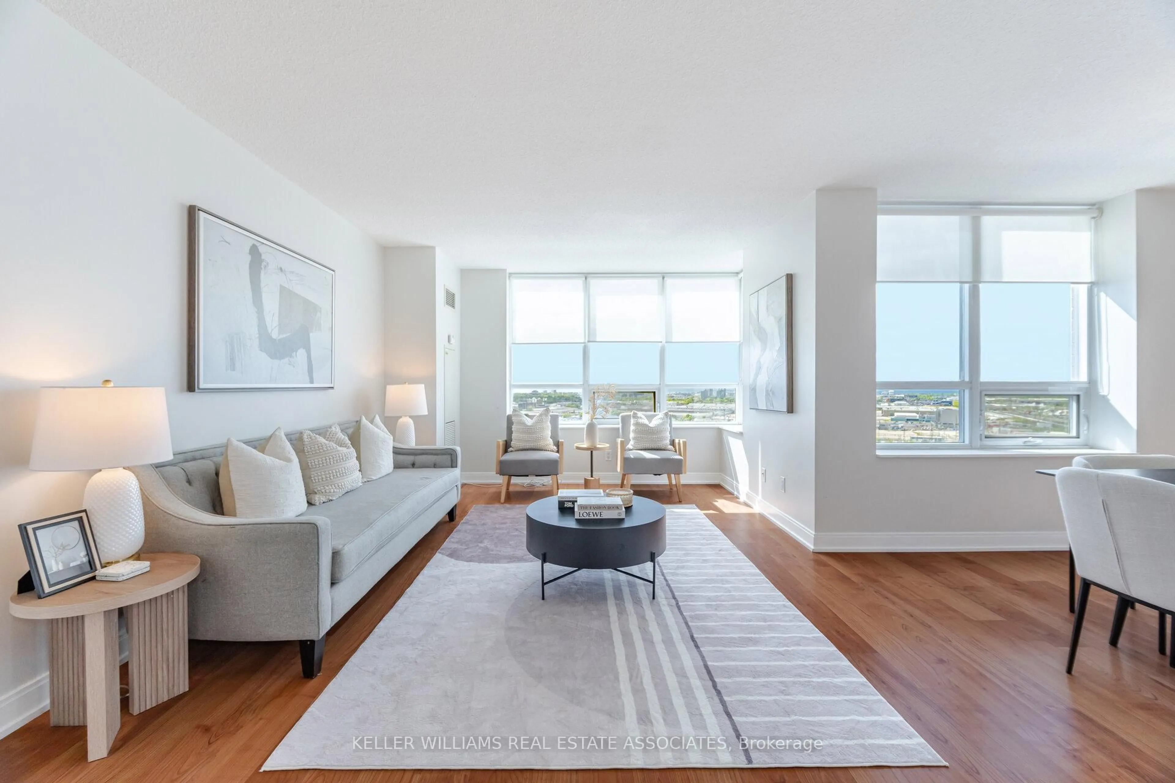 Living room with furniture, unknown for 35 Viking Lane #2035, Toronto Ontario M9B 0A2