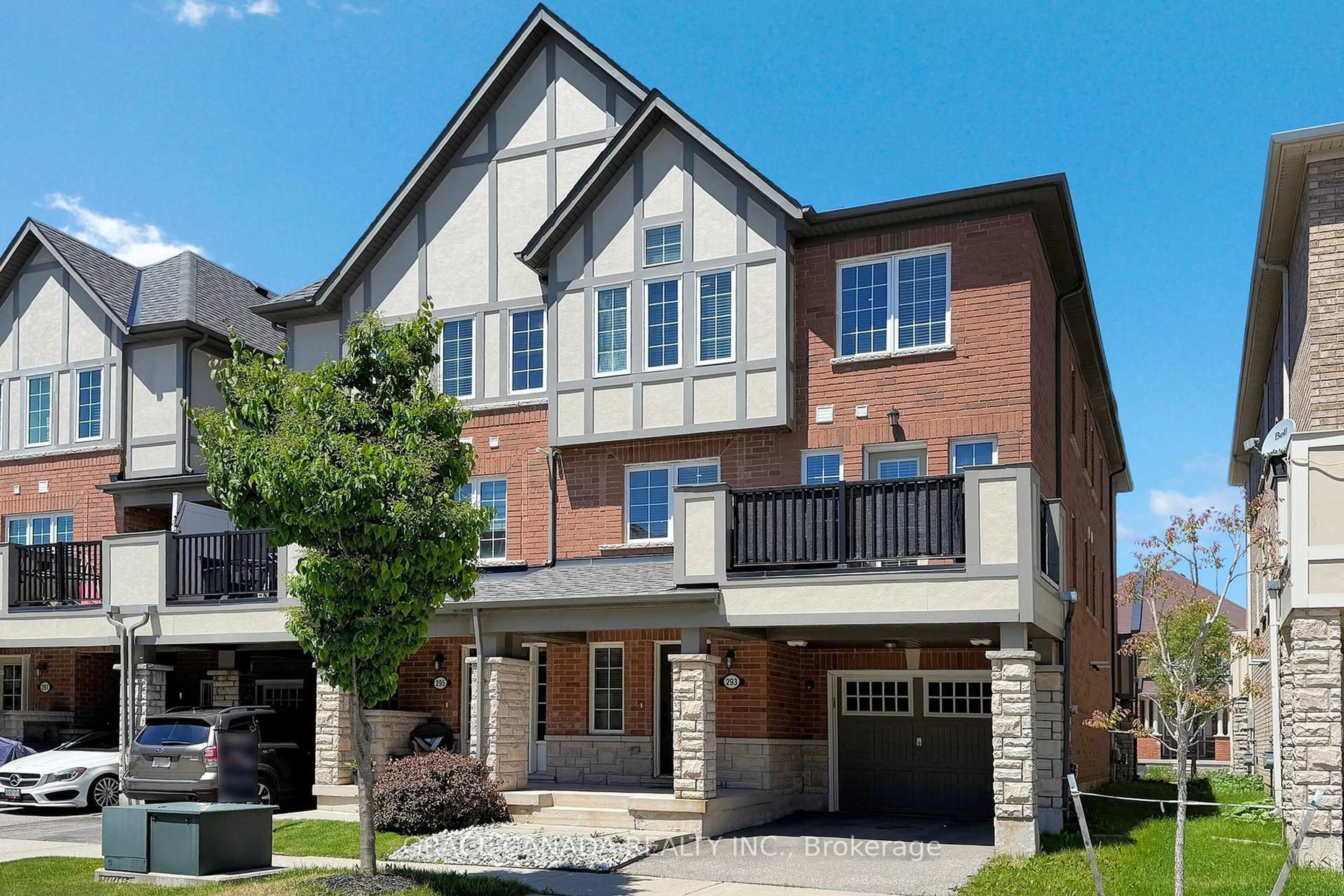 Home with brick exterior material, street for 293 Jemima Dr, Oakville Ontario L6M 0V4