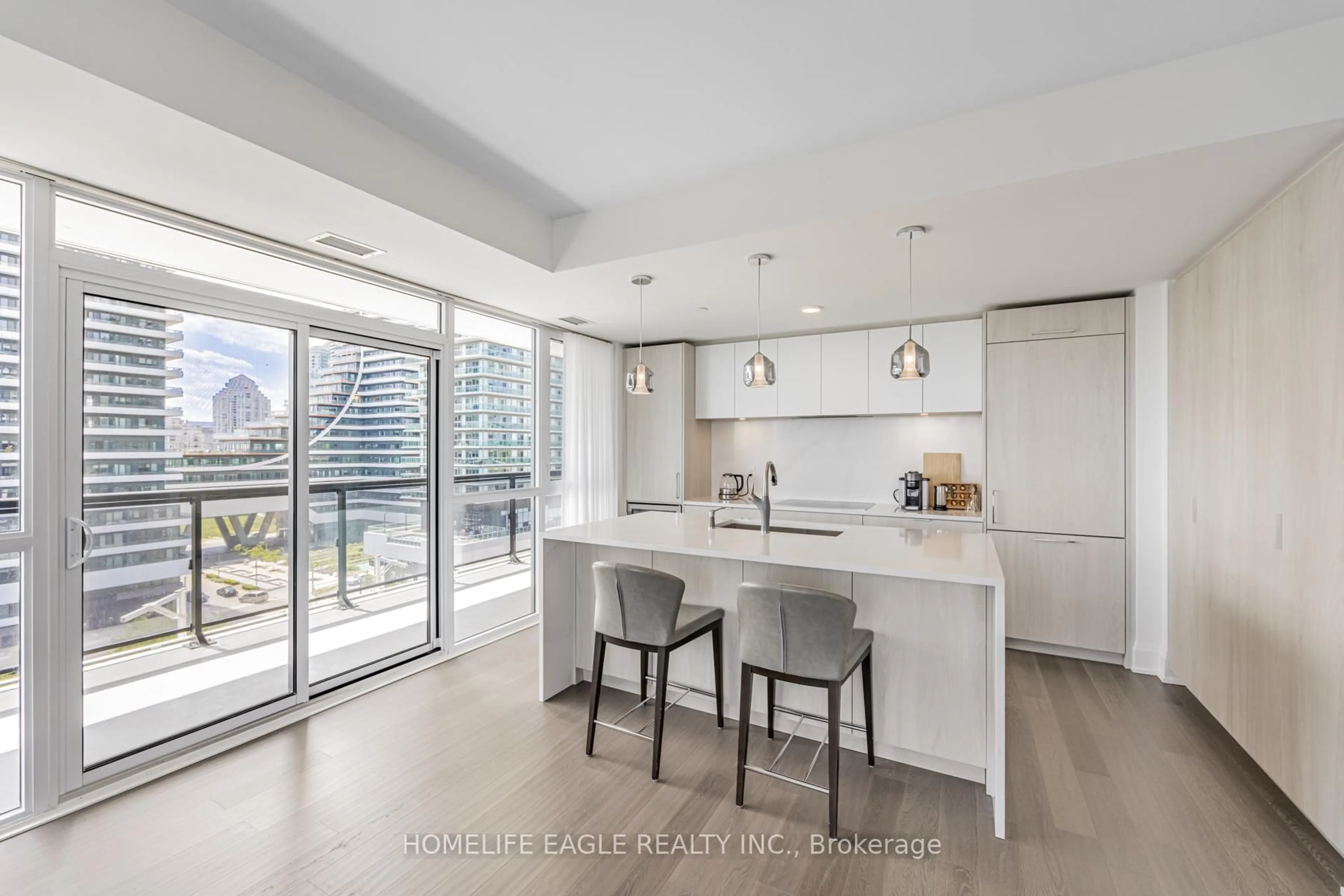 Open concept kitchen, unknown for 65 Annie Craig Dr #709, Toronto Ontario M8V 0G3
