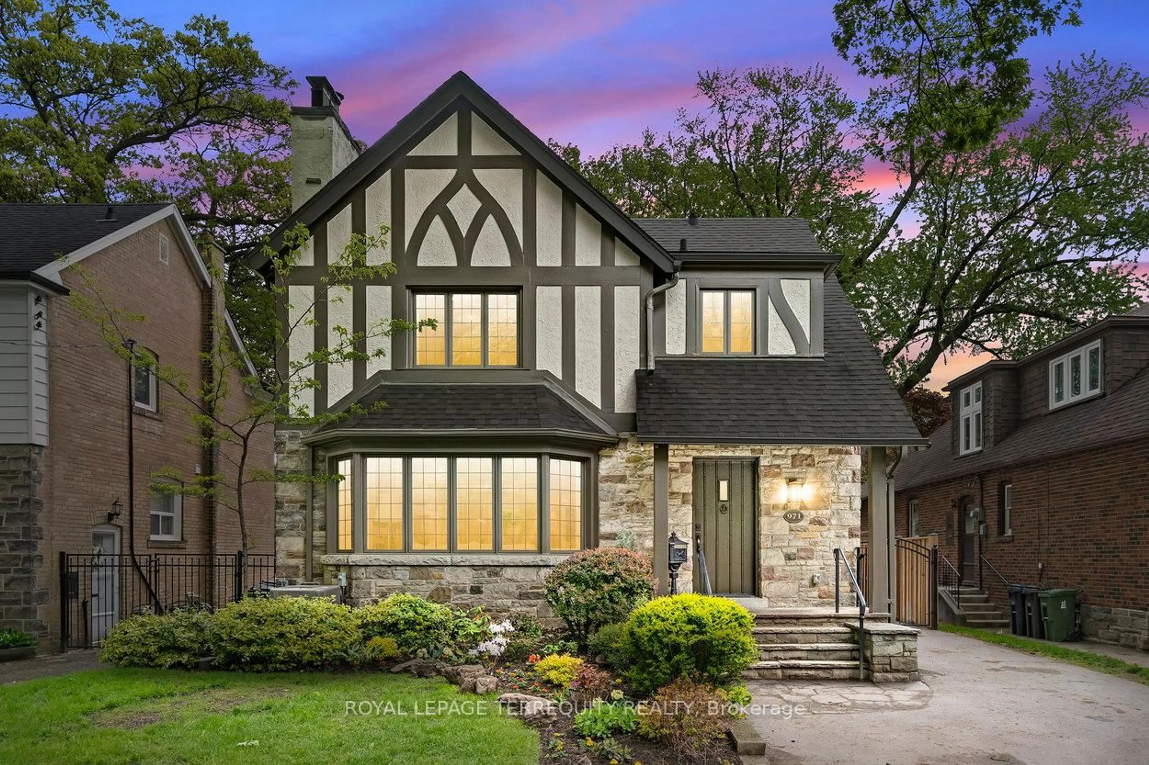 Home with brick exterior material, street for 971 Royal York Rd, Toronto Ontario M8X 2E8