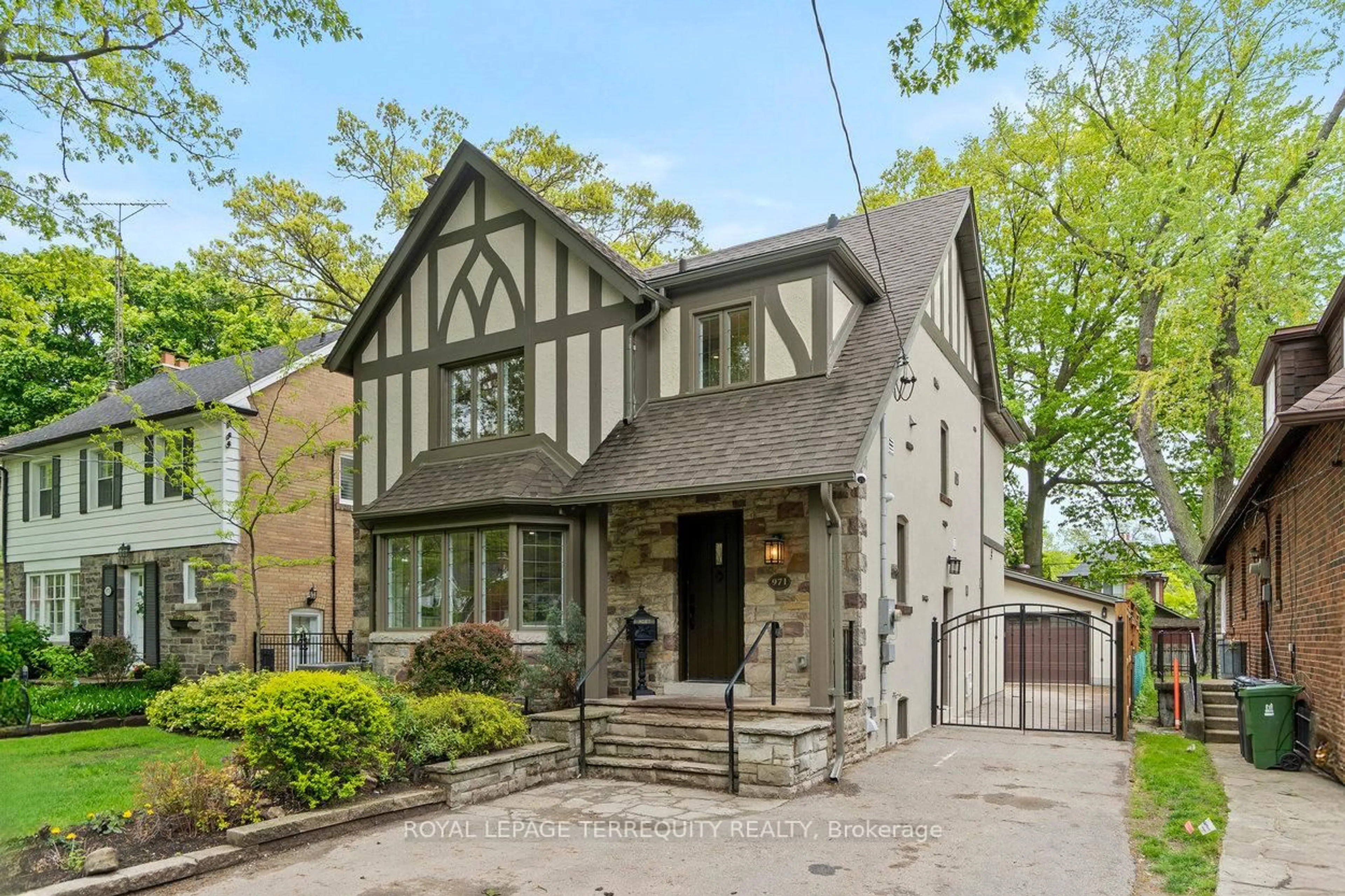 Home with brick exterior material, street for 971 Royal York Rd, Toronto Ontario M8X 2E8