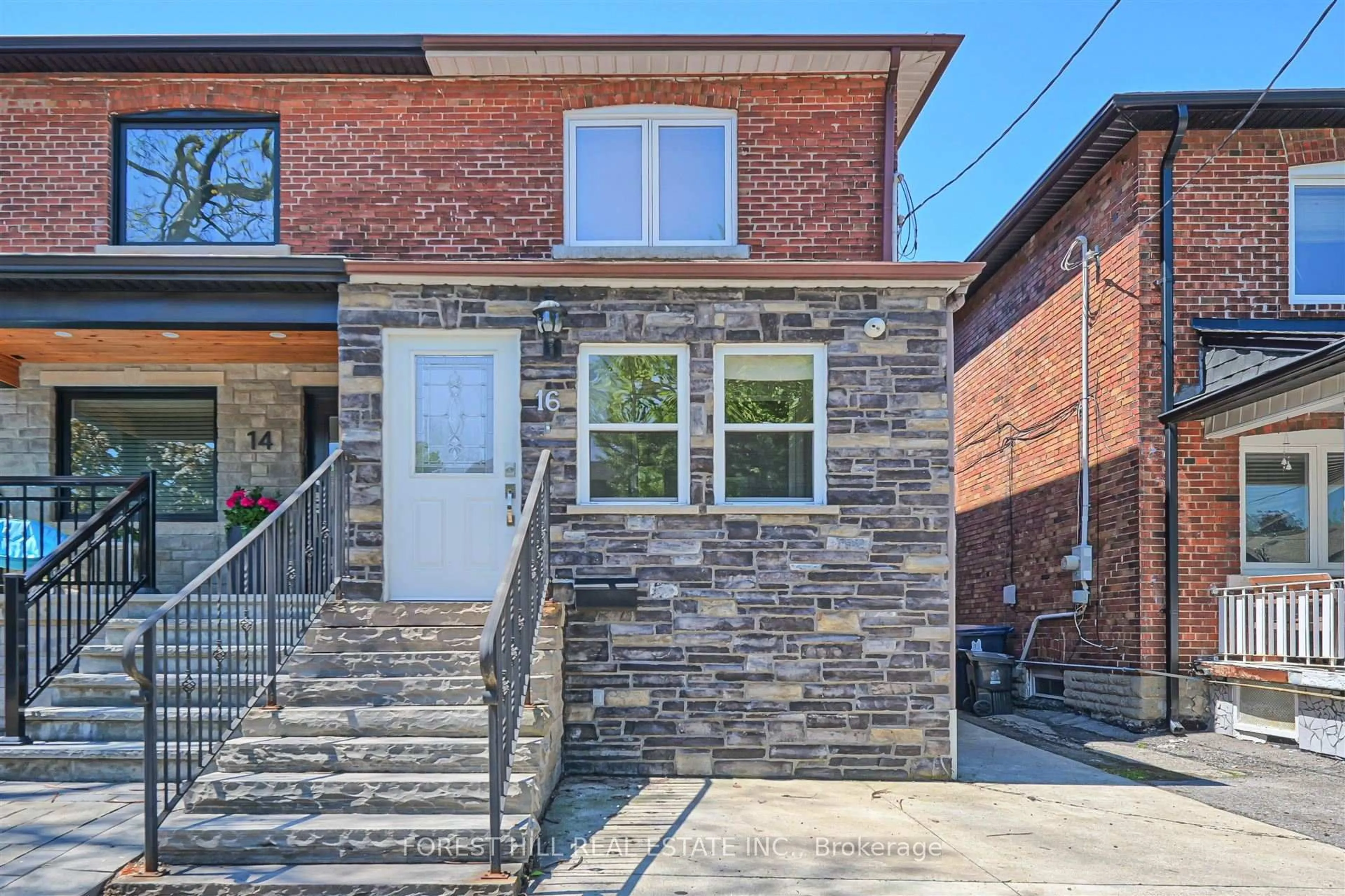 Home with brick exterior material, street for 16 Chambers Ave, Toronto Ontario M6N 3L9