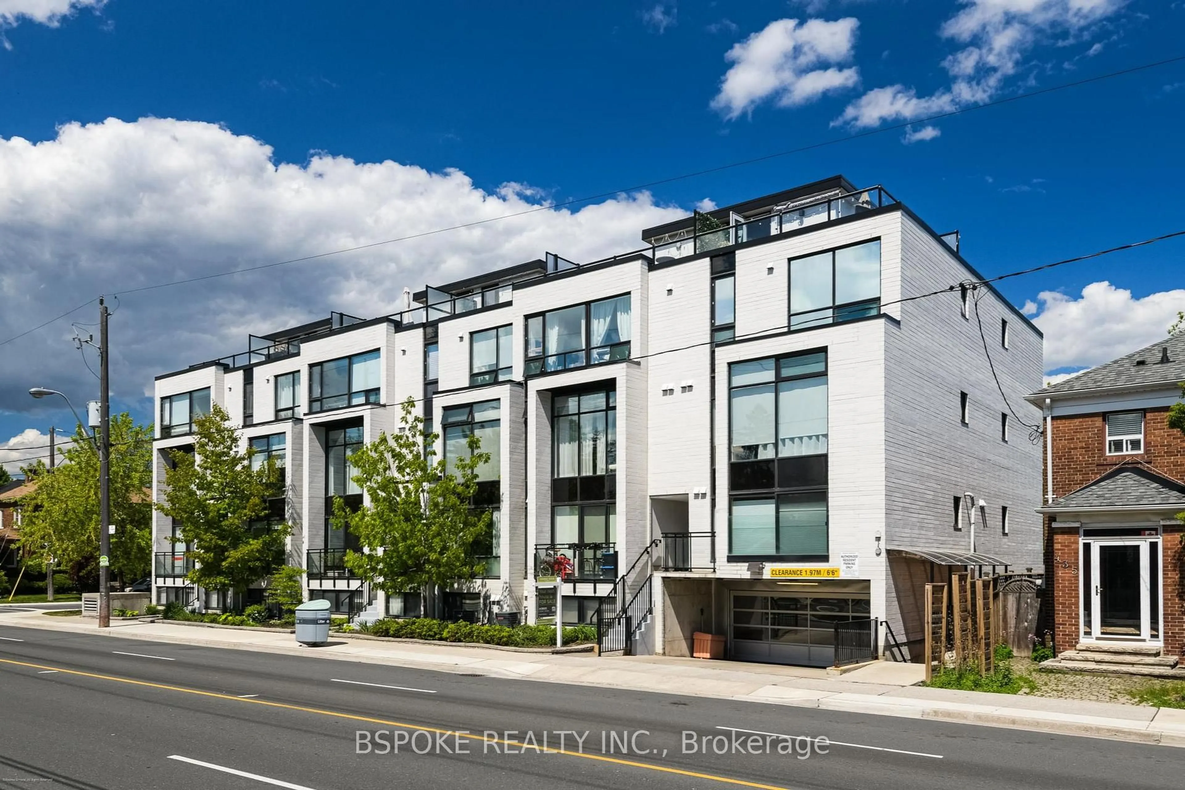 A pic from outside/outdoor area/front of a property/back of a property/a pic from drone, street for 441 Jane St #110, Toronto Ontario M6S 3Z9