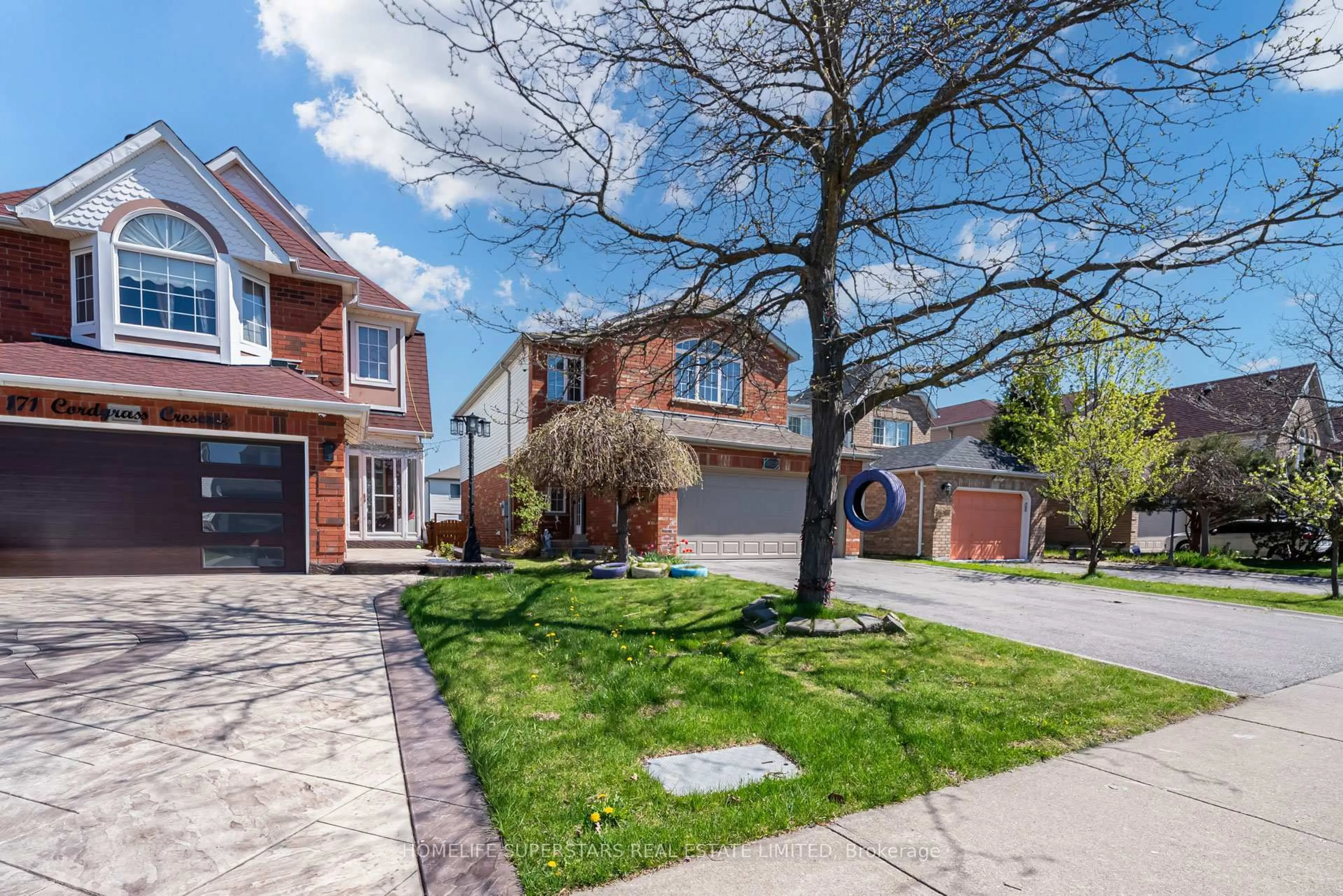 Home with brick exterior material, street for 169 Cordgrass Cres, Brampton Ontario L6R 2A1