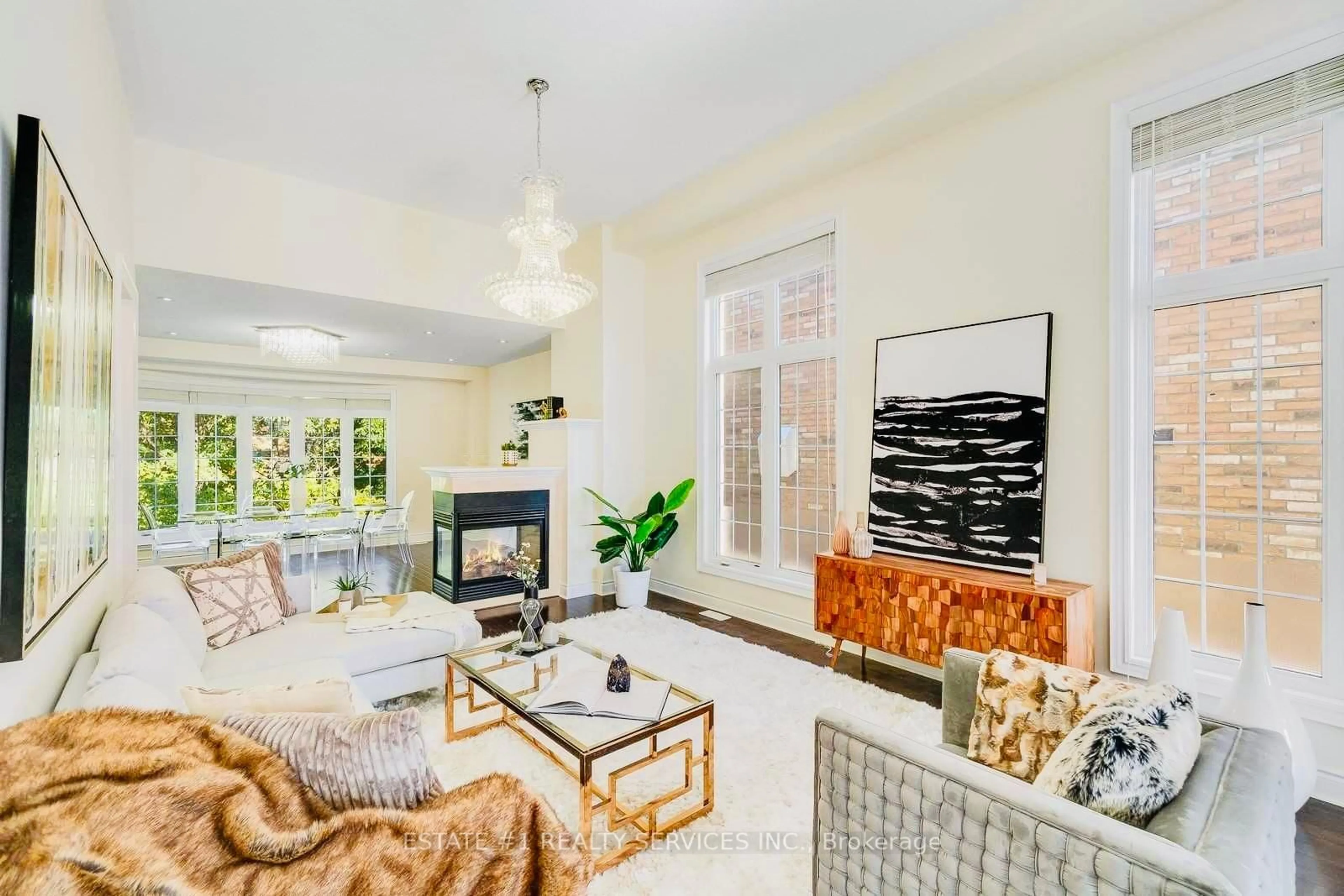Living room with furniture, ceramic/tile floor for 50 Adamsville Rd, Brampton Ontario L6X 2X4