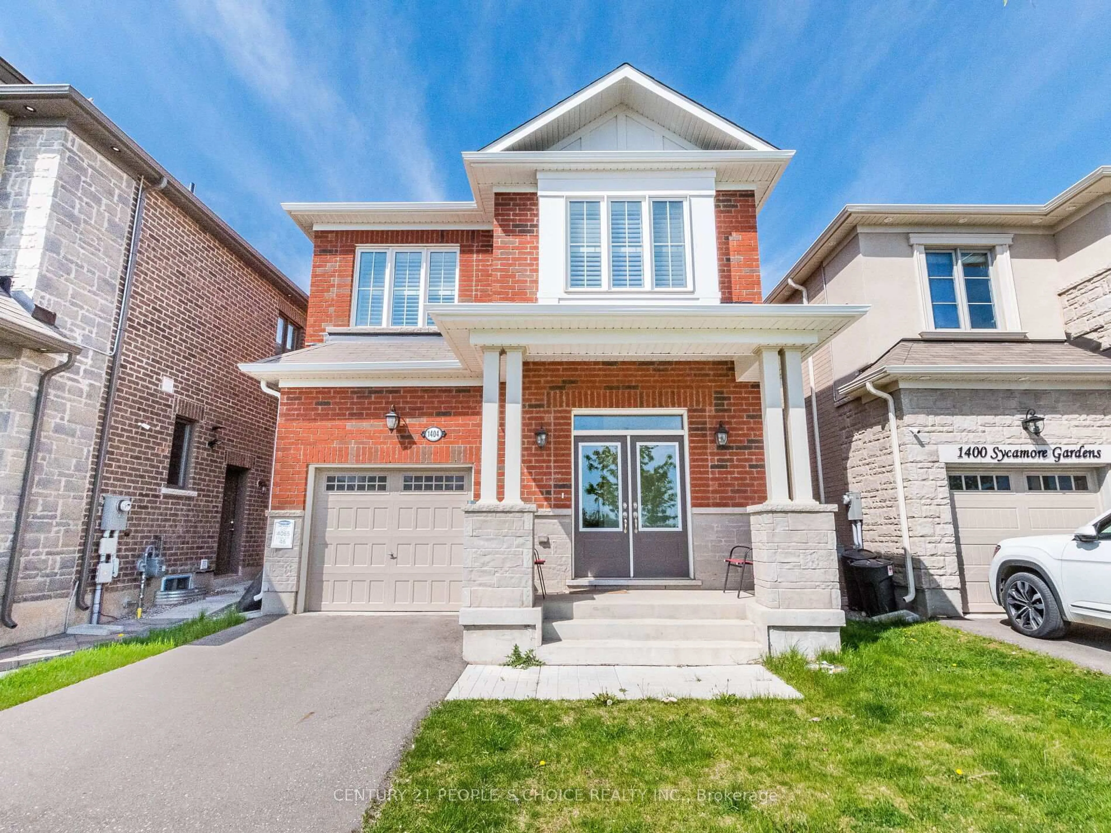 Home with brick exterior material, street for 1404 Sycamore Gdns, Milton Ontario L9T 1R3