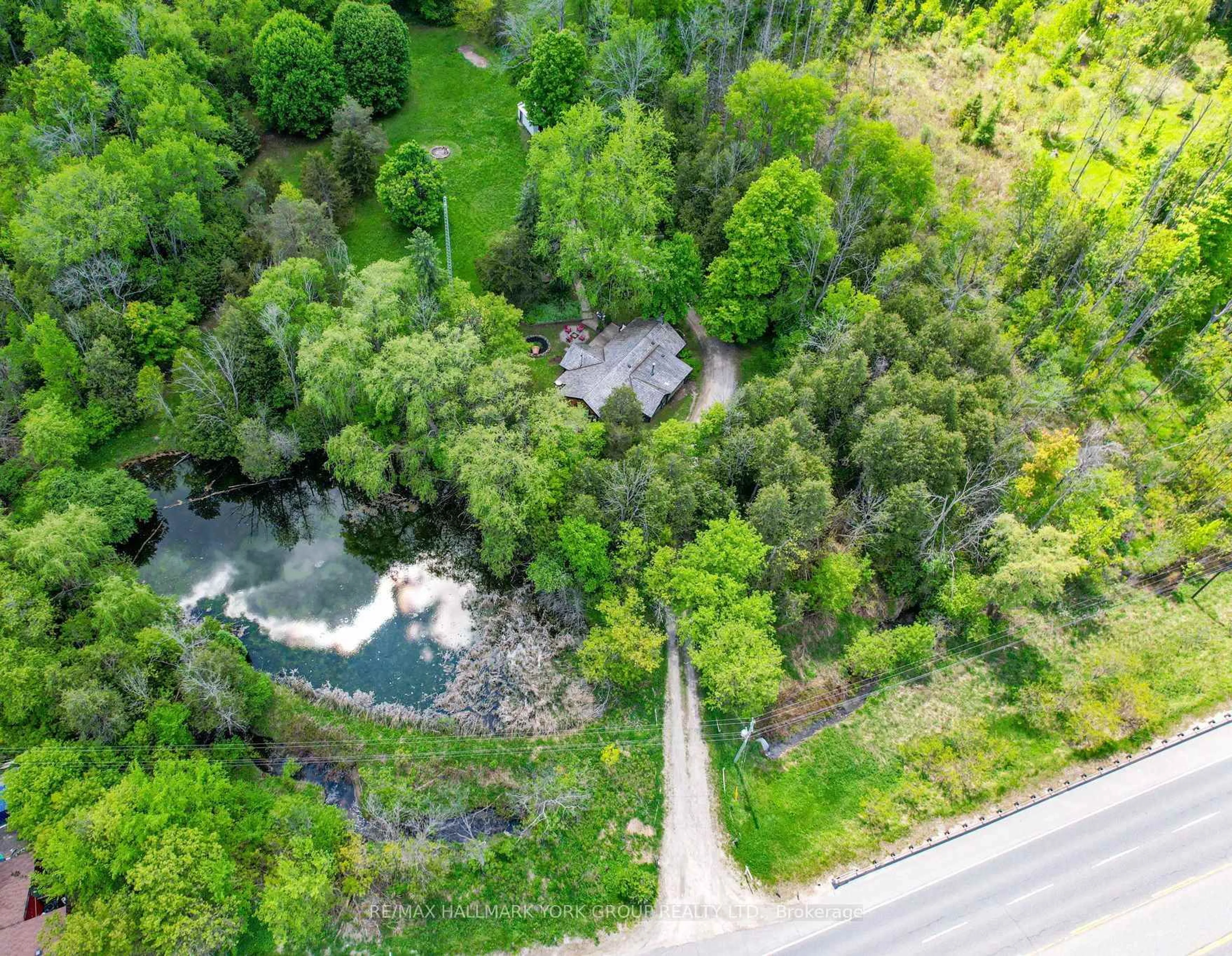 A pic from outside/outdoor area/front of a property/back of a property/a pic from drone, forest/trees view for 16590 Hurontario St, Caledon Ontario L7K 1W3