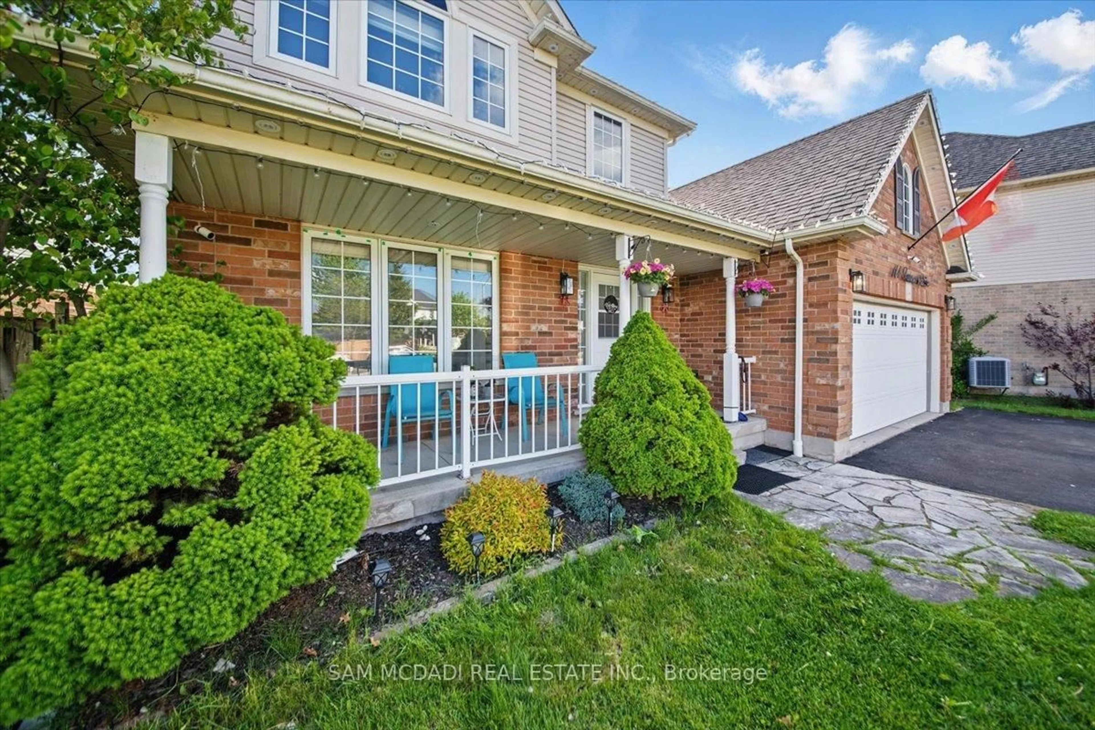 Home with brick exterior material, street for 114 Tanners Dr, Halton Hills Ontario L7J 2Y8