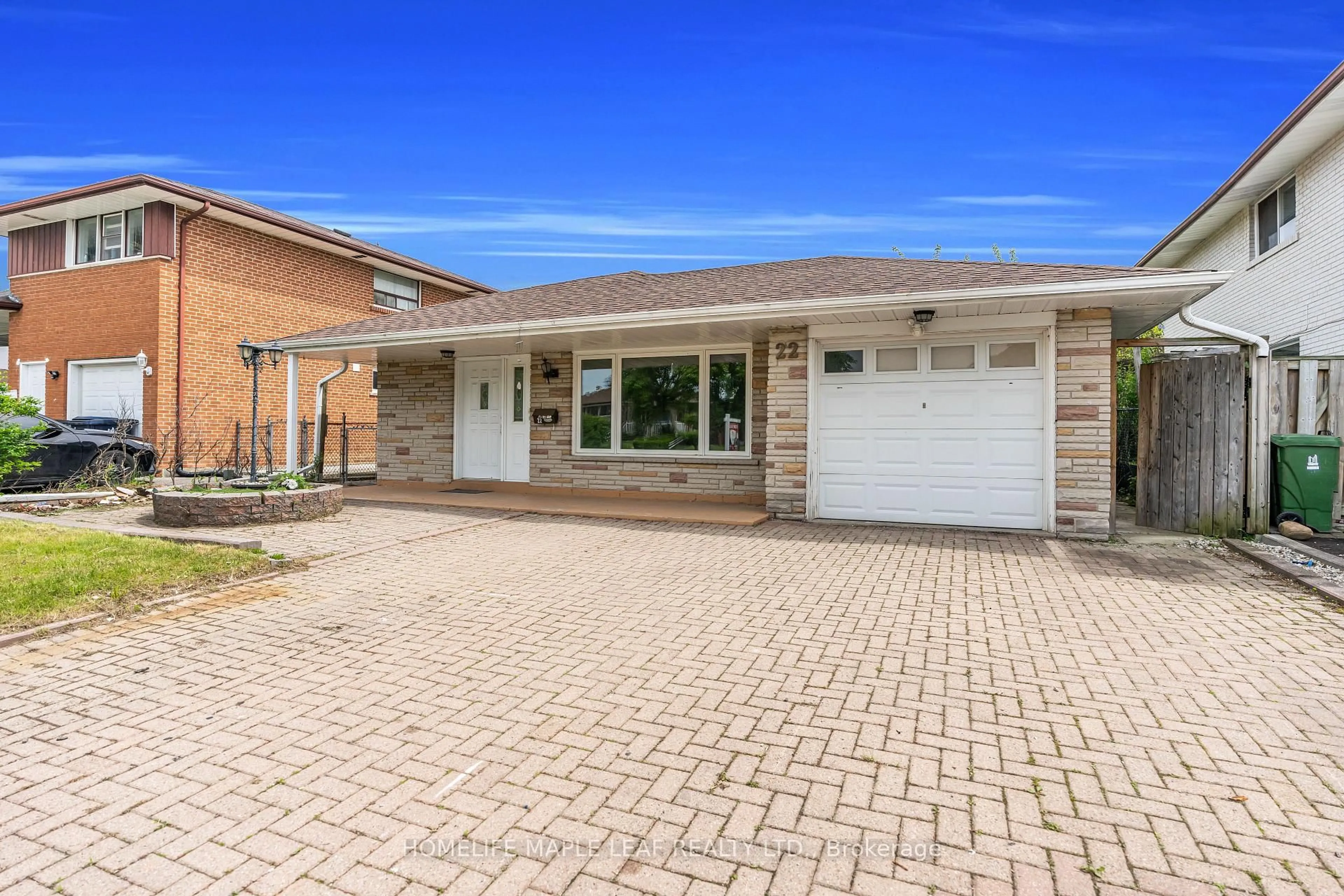 Home with brick exterior material, street for 22 Vange Cres, Toronto Ontario M9V 3N7