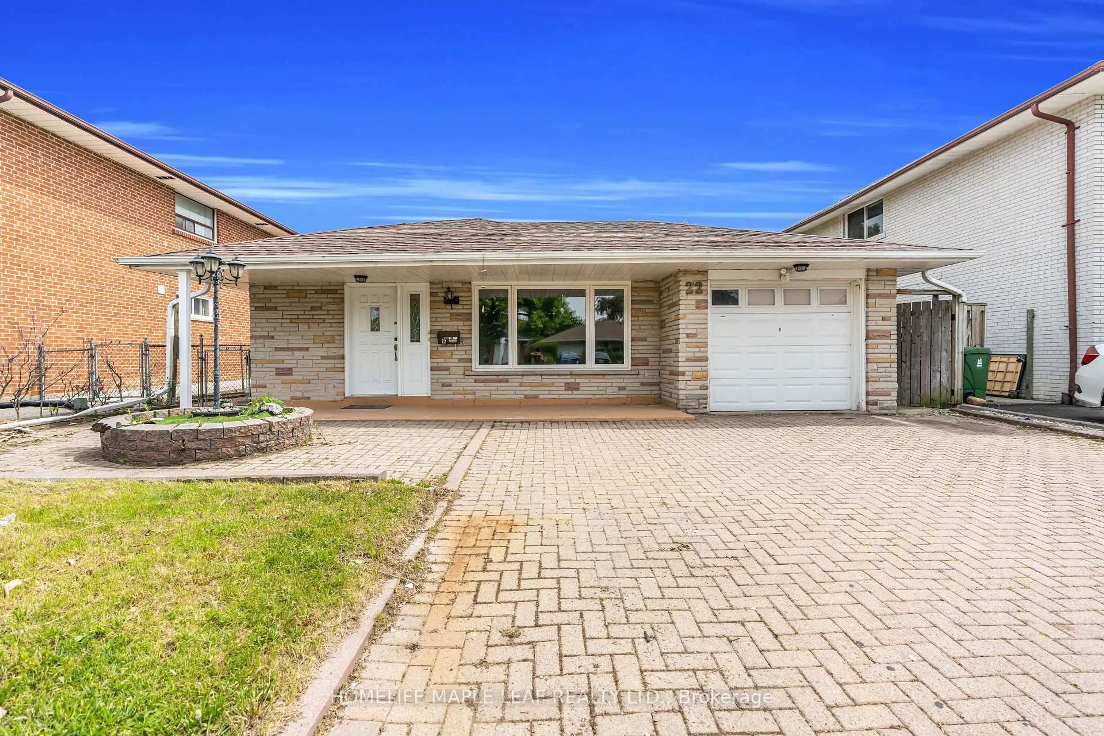 Home with brick exterior material, street for 22 Vange Cres, Toronto Ontario M9V 3N7
