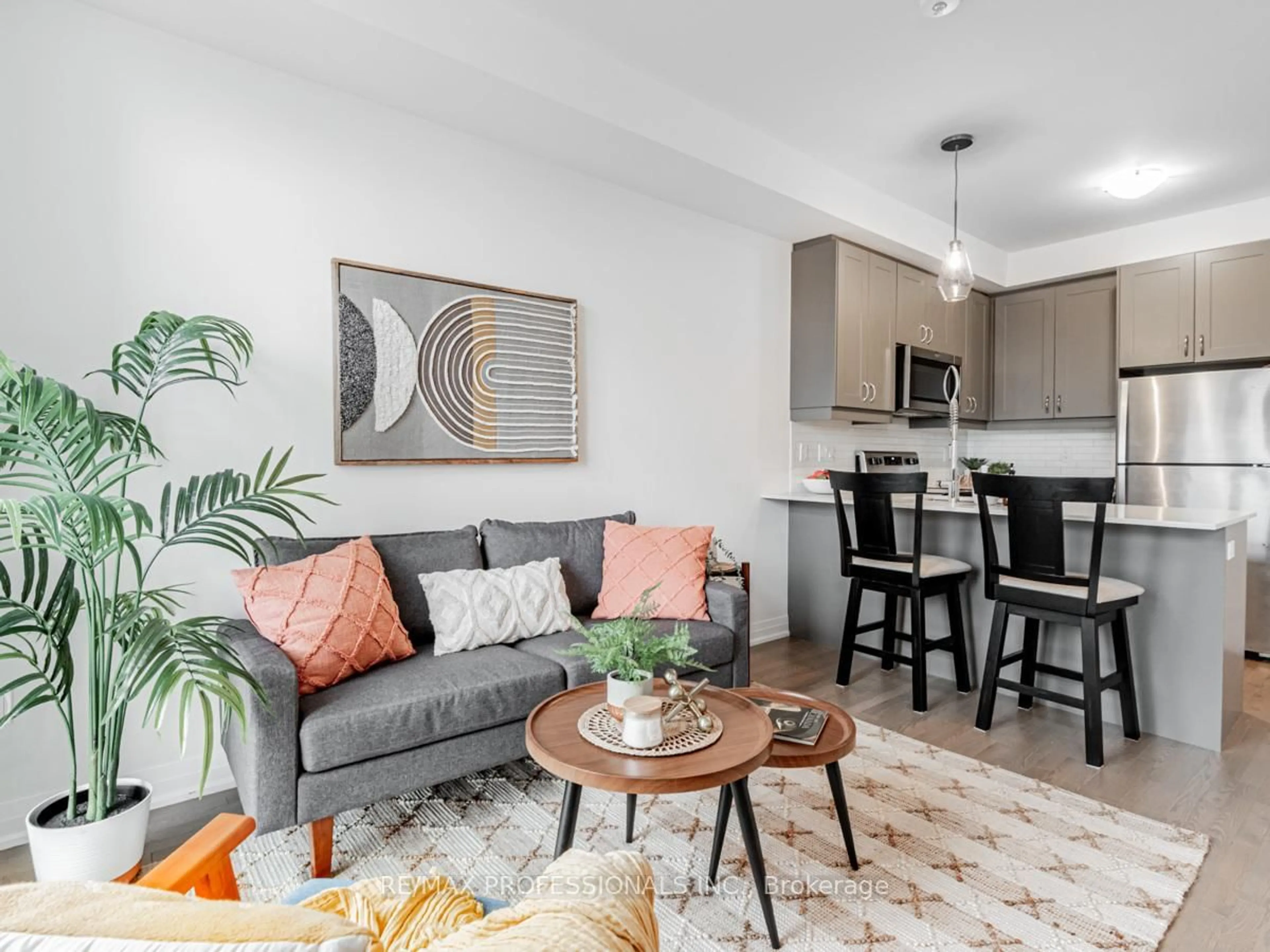Living room with furniture, unknown for 713 Lawrence Ave #4, Toronto Ontario M6A 0C6