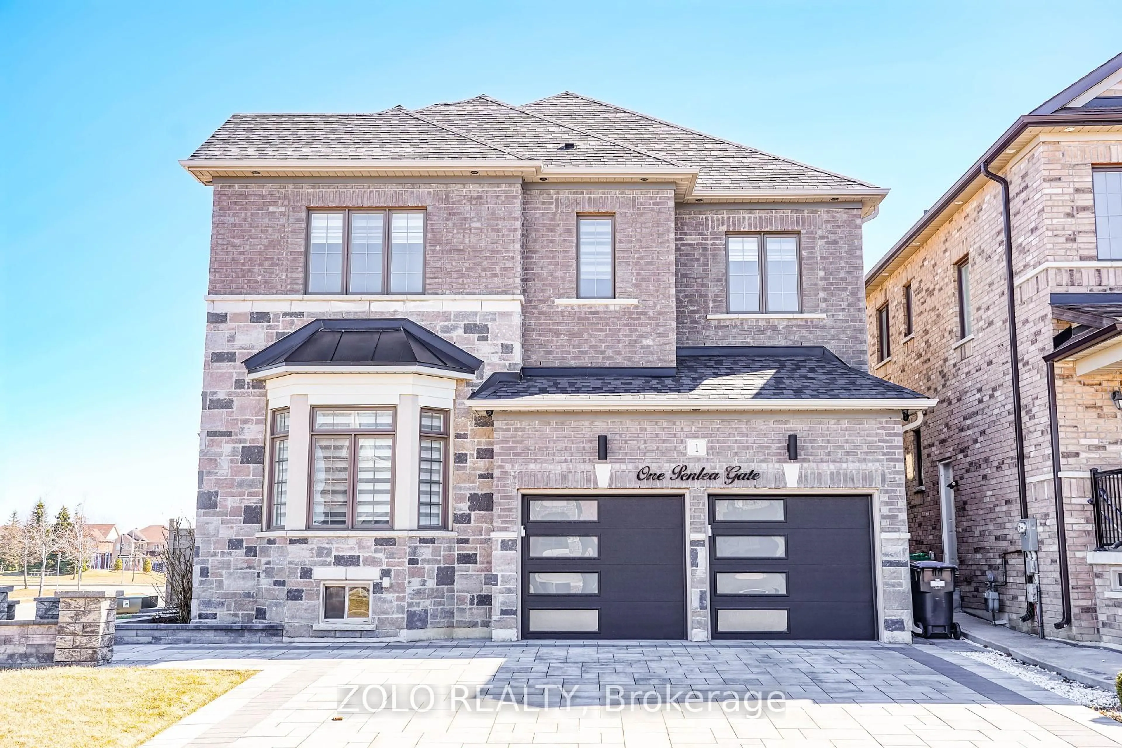Home with brick exterior material, street for 1 Penlea Gate, Brampton Ontario L6P 4M7