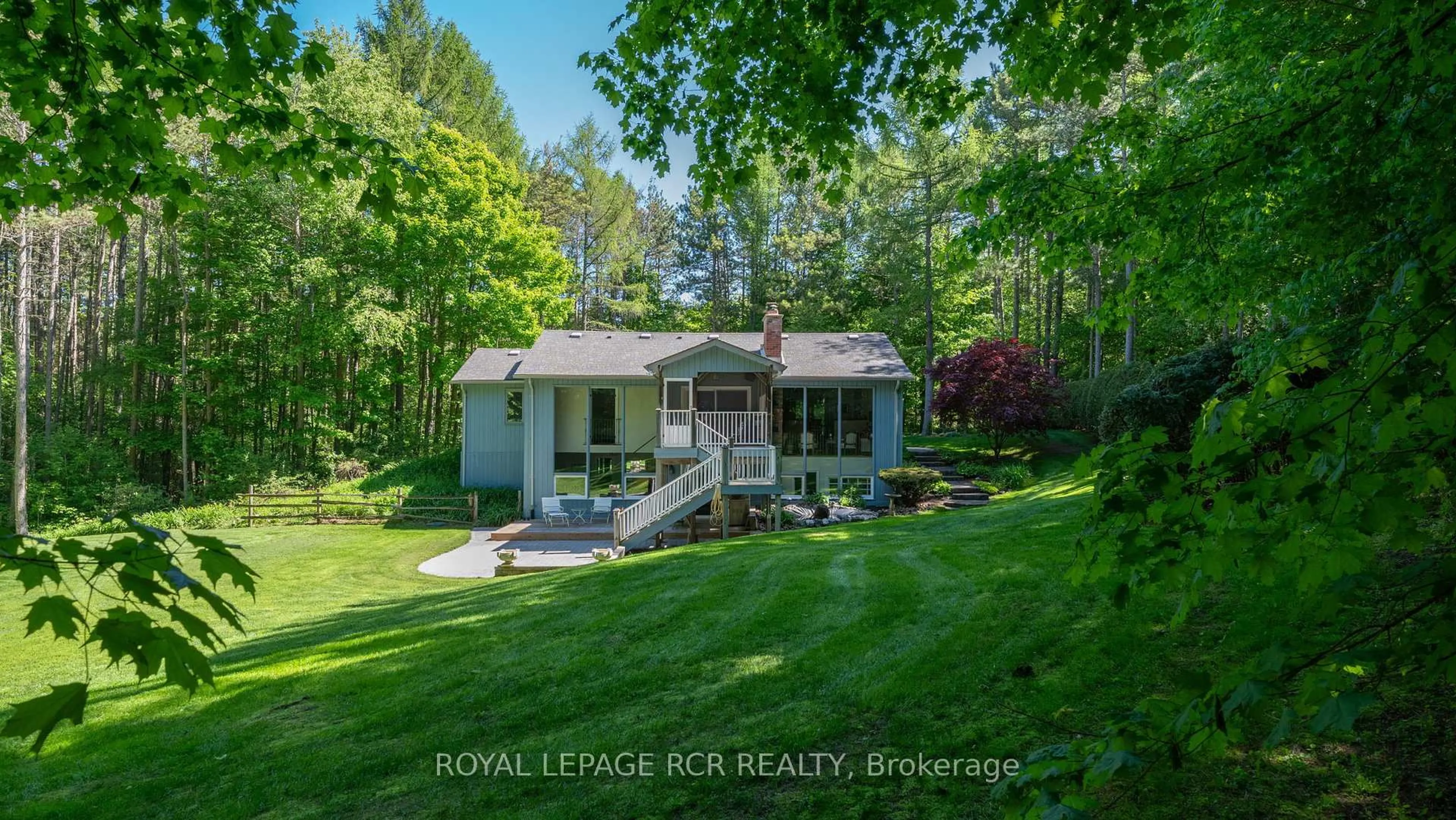 A pic from outside/outdoor area/front of a property/back of a property/a pic from drone, water/lake/river/ocean view for 12 Damascus Dr, Caledon Ontario L7C 0A4