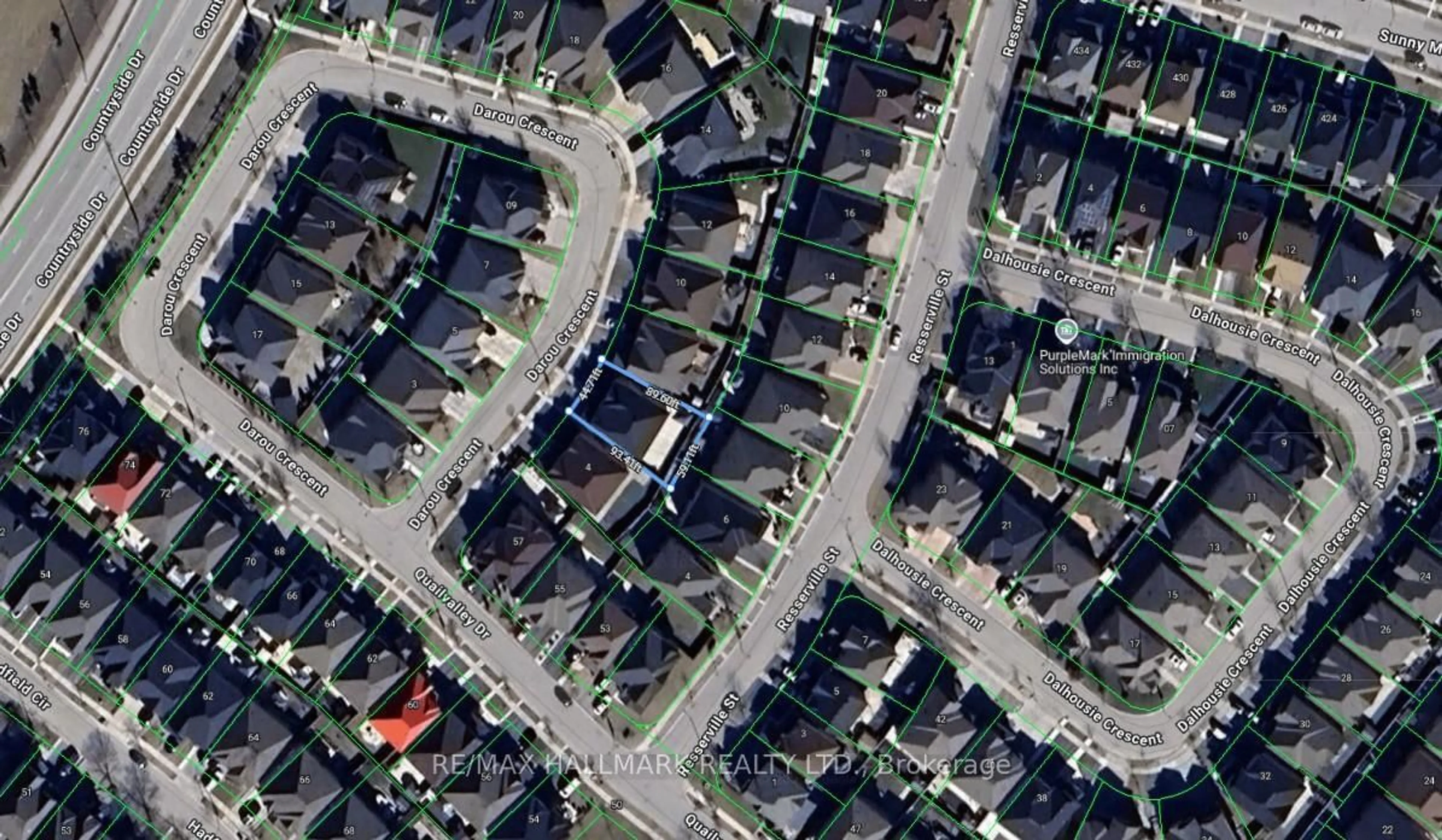 A pic from outside/outdoor area/front of a property/back of a property/a pic from drone, street for 6 Darou Cres, Brampton Ontario L6R 0N7