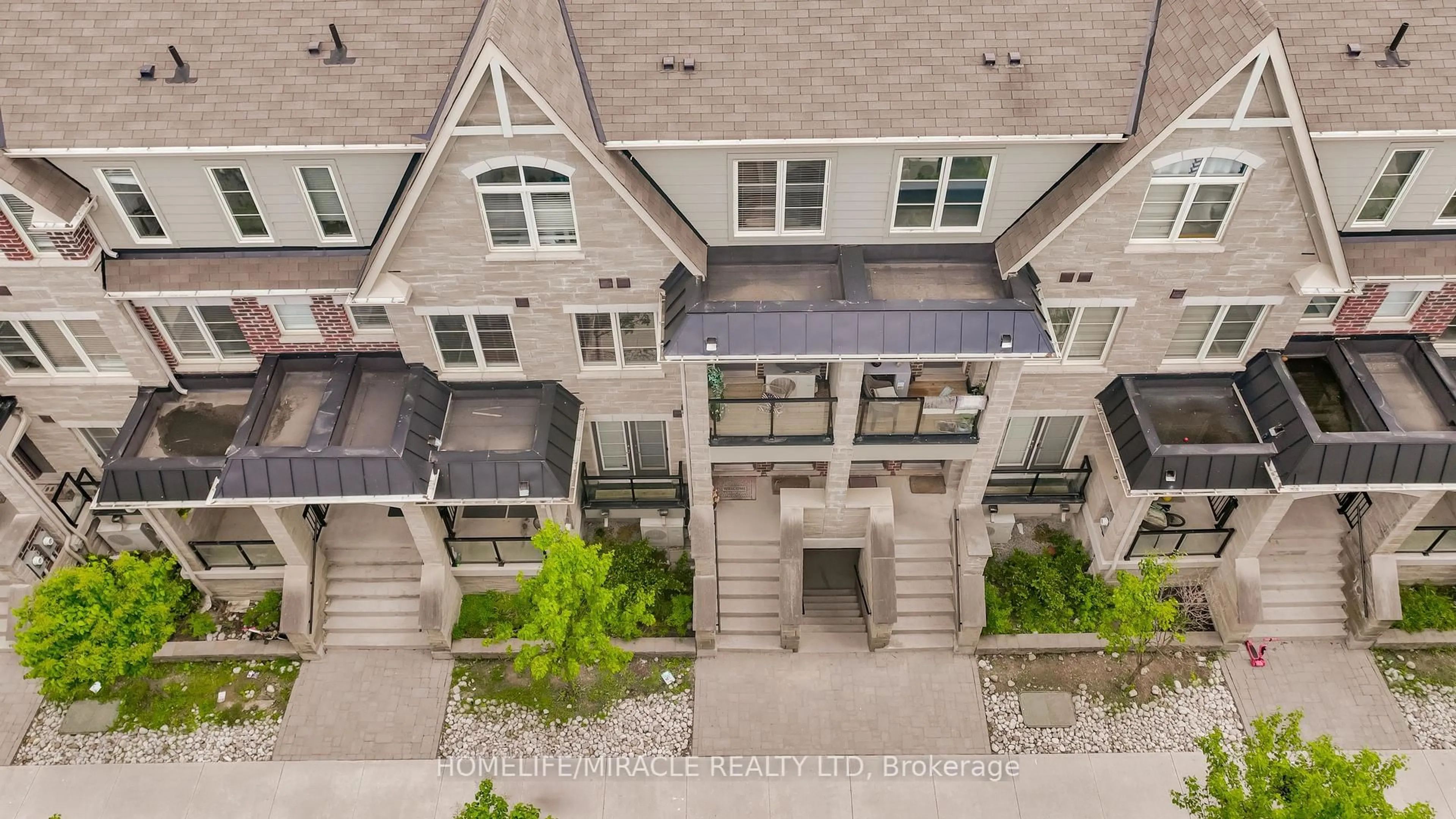 A pic from outside/outdoor area/front of a property/back of a property/a pic from drone, city buildings view from balcony for 200 Veterans Dr #140, Brampton Ontario L7A 4S6