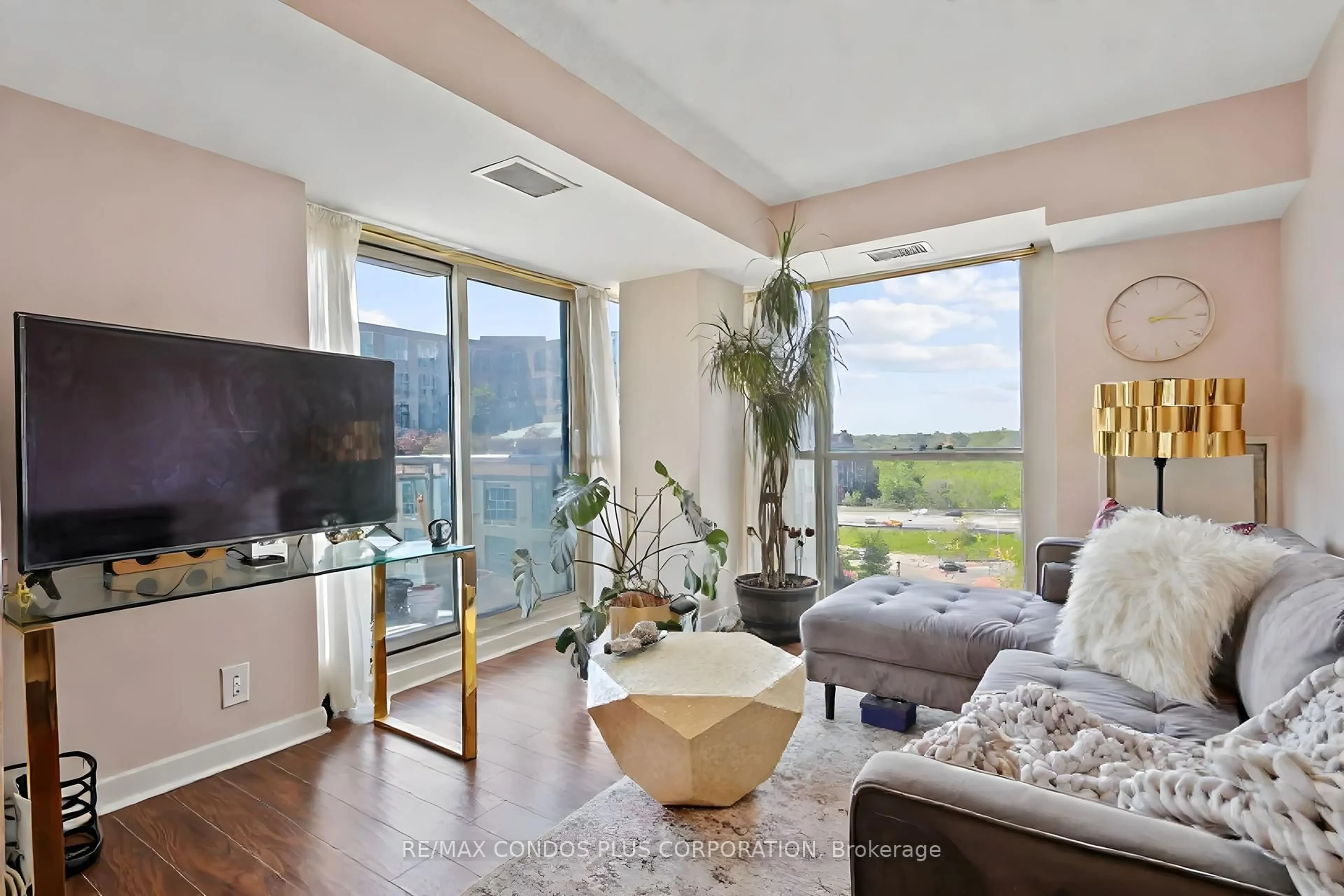 Living room with furniture, unknown for 155 Legion Rd #912, Toronto Ontario M8Y 0A7