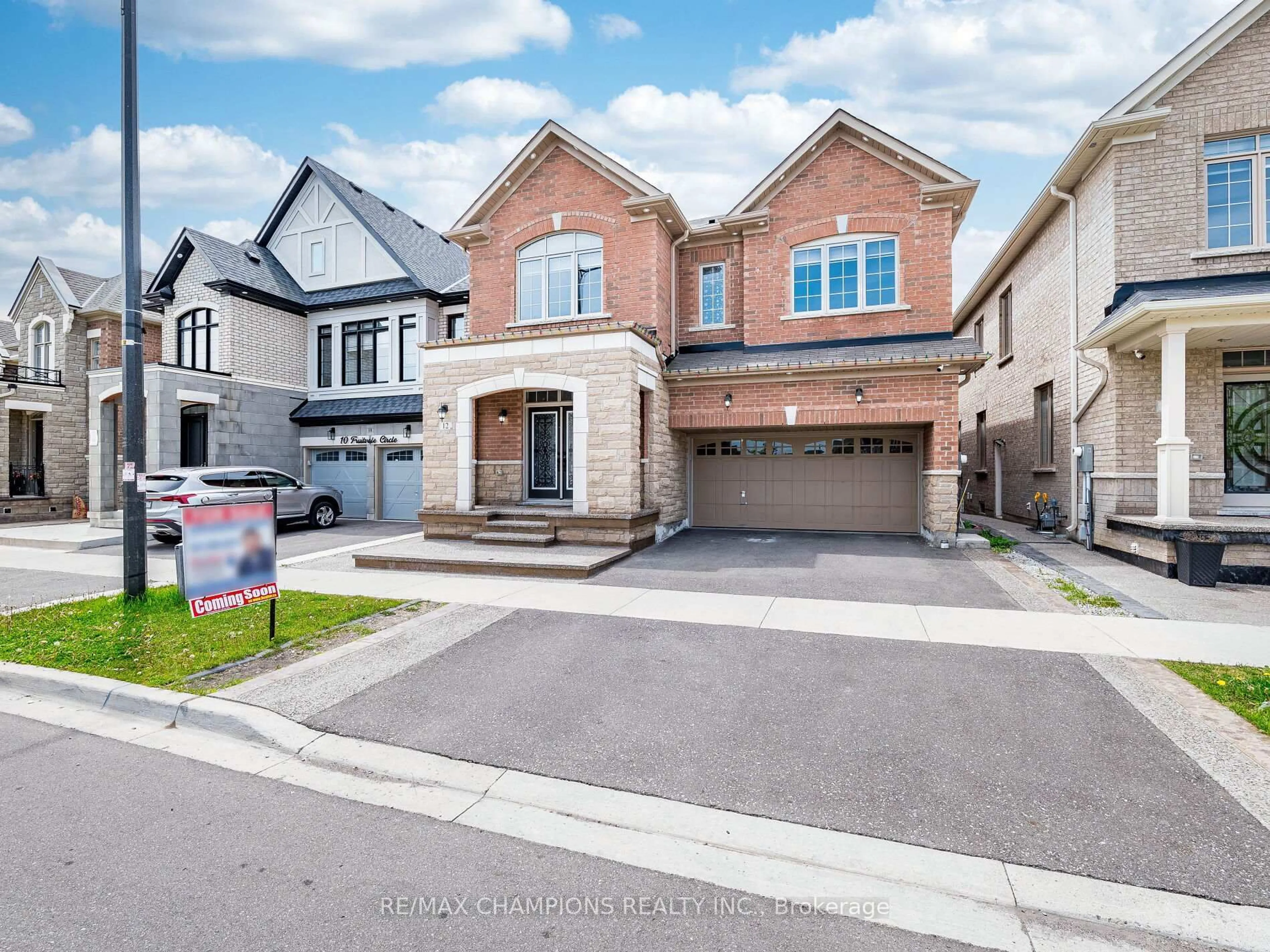 Home with brick exterior material, street for 12 Fruitvale Circ, Brampton Ontario L7A 5B8