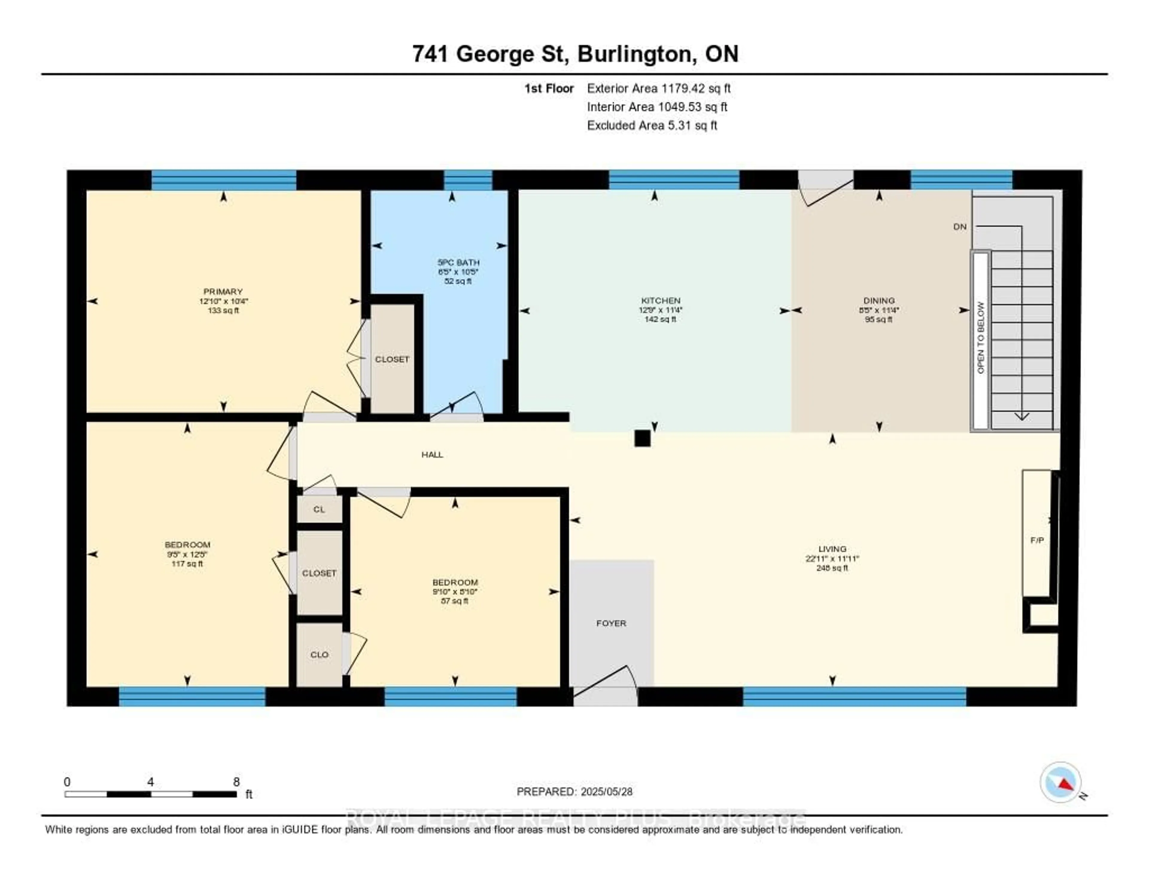 Floor plan for 741 George St, Burlington Ontario L7R 2V8