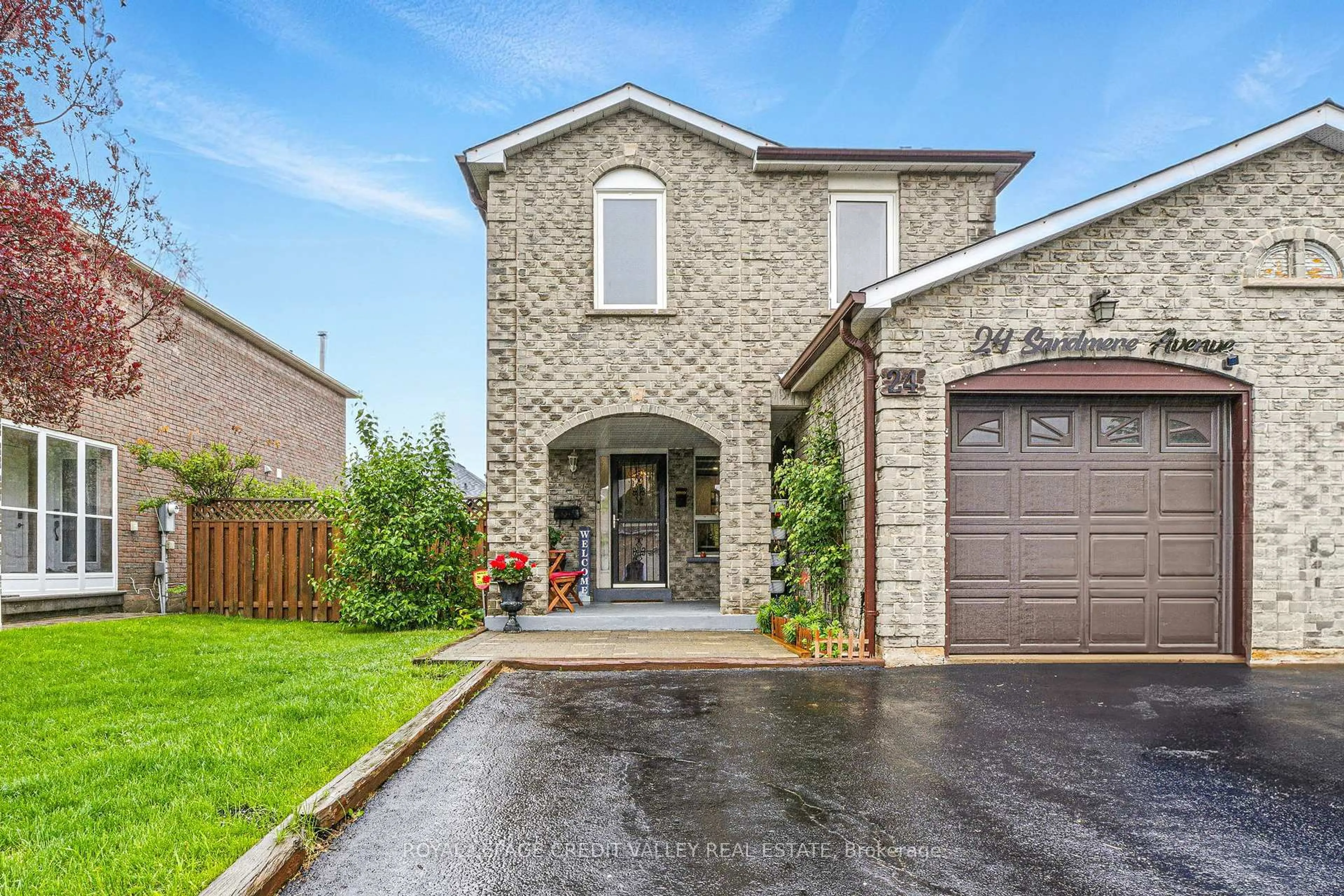 Home with brick exterior material, street for 24 Sandmere Ave, Brampton Ontario L6Z 4B3