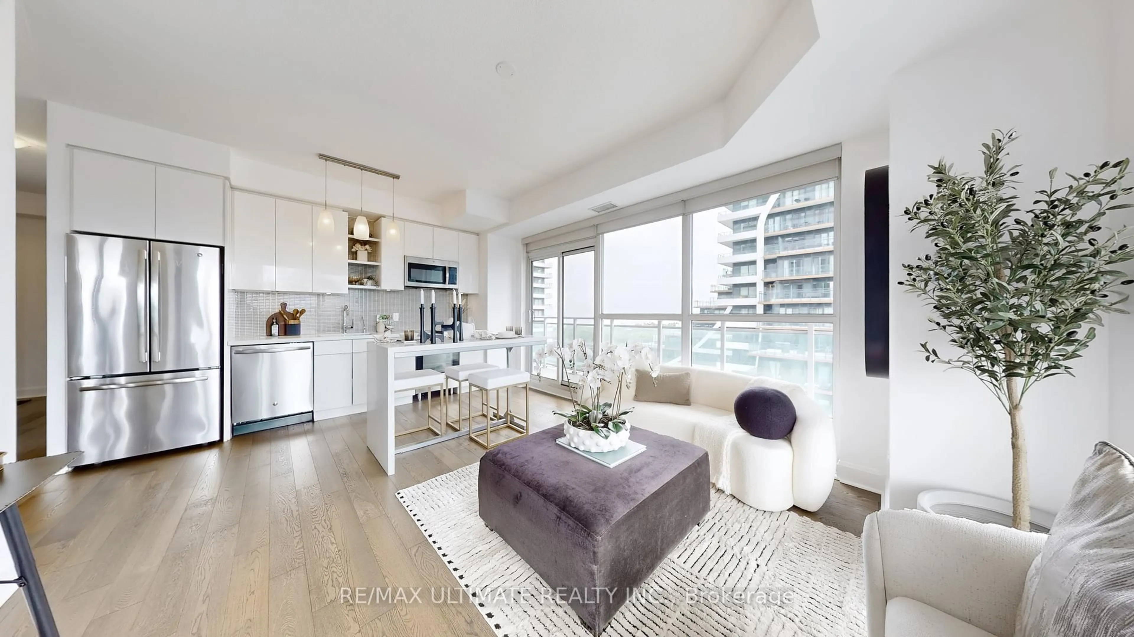 Living room with furniture, unknown for 33 Shore Breeze Dr #1003, Toronto Ontario M8V 1A1