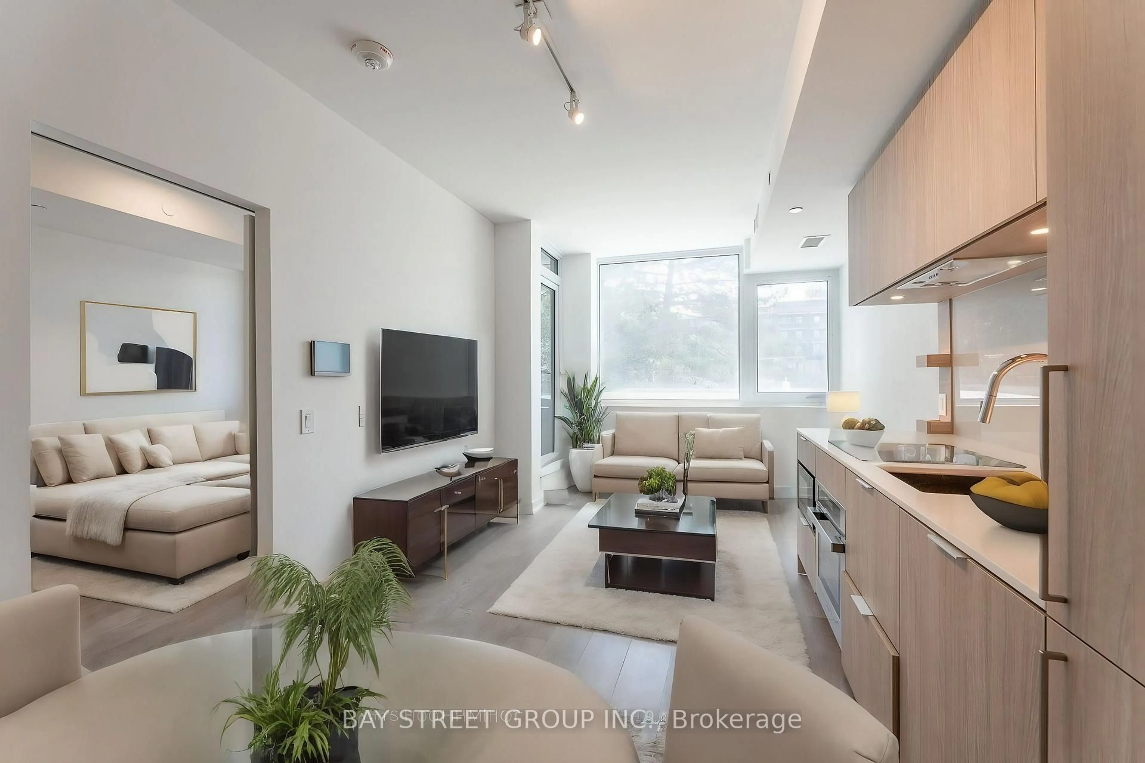 Living room with furniture, unknown for 28 Ann St #515, Mississauga Ontario L5G 3G1