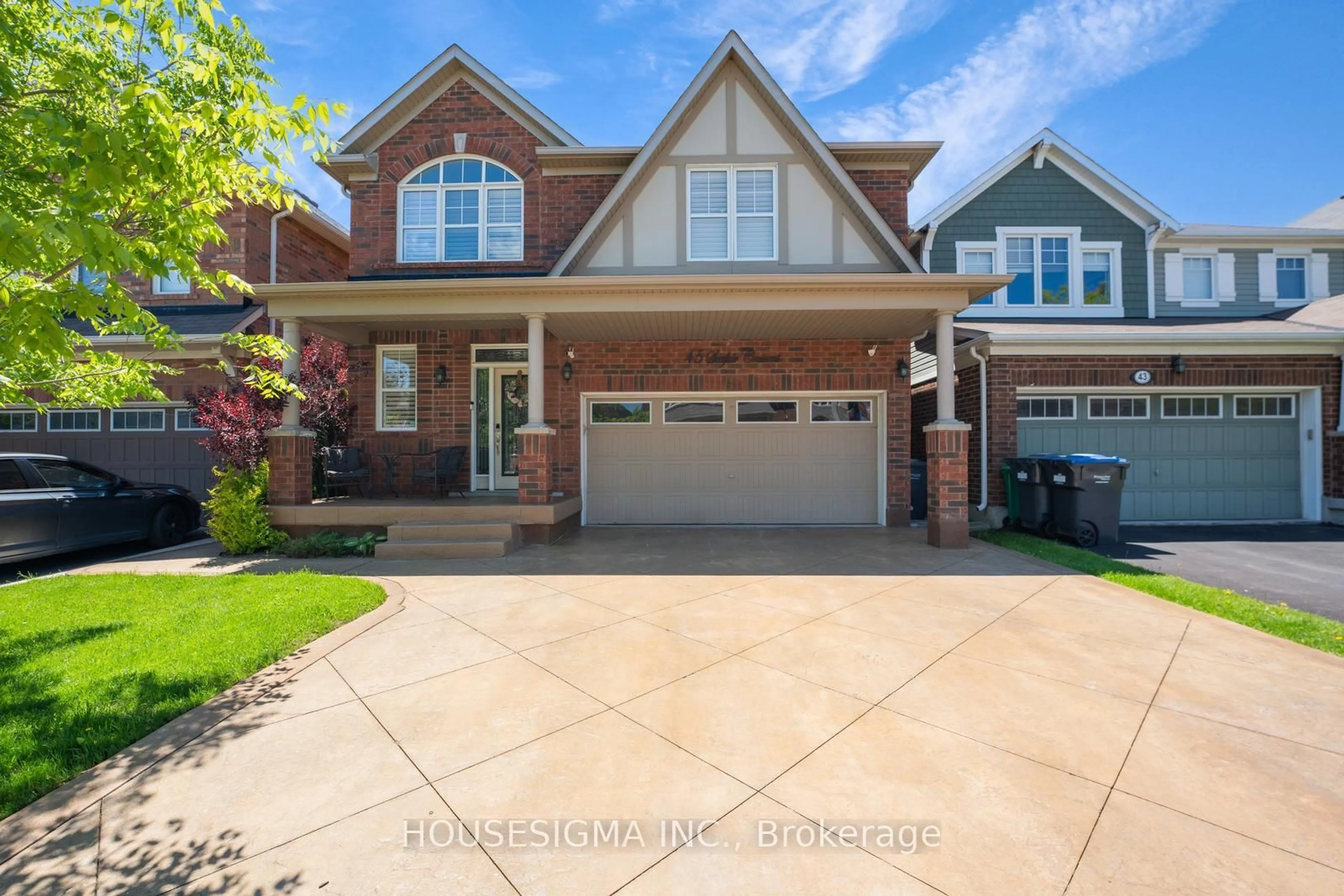 Home with brick exterior material, street for 45 Seafair Cres, Brampton Ontario L6Y 5W3