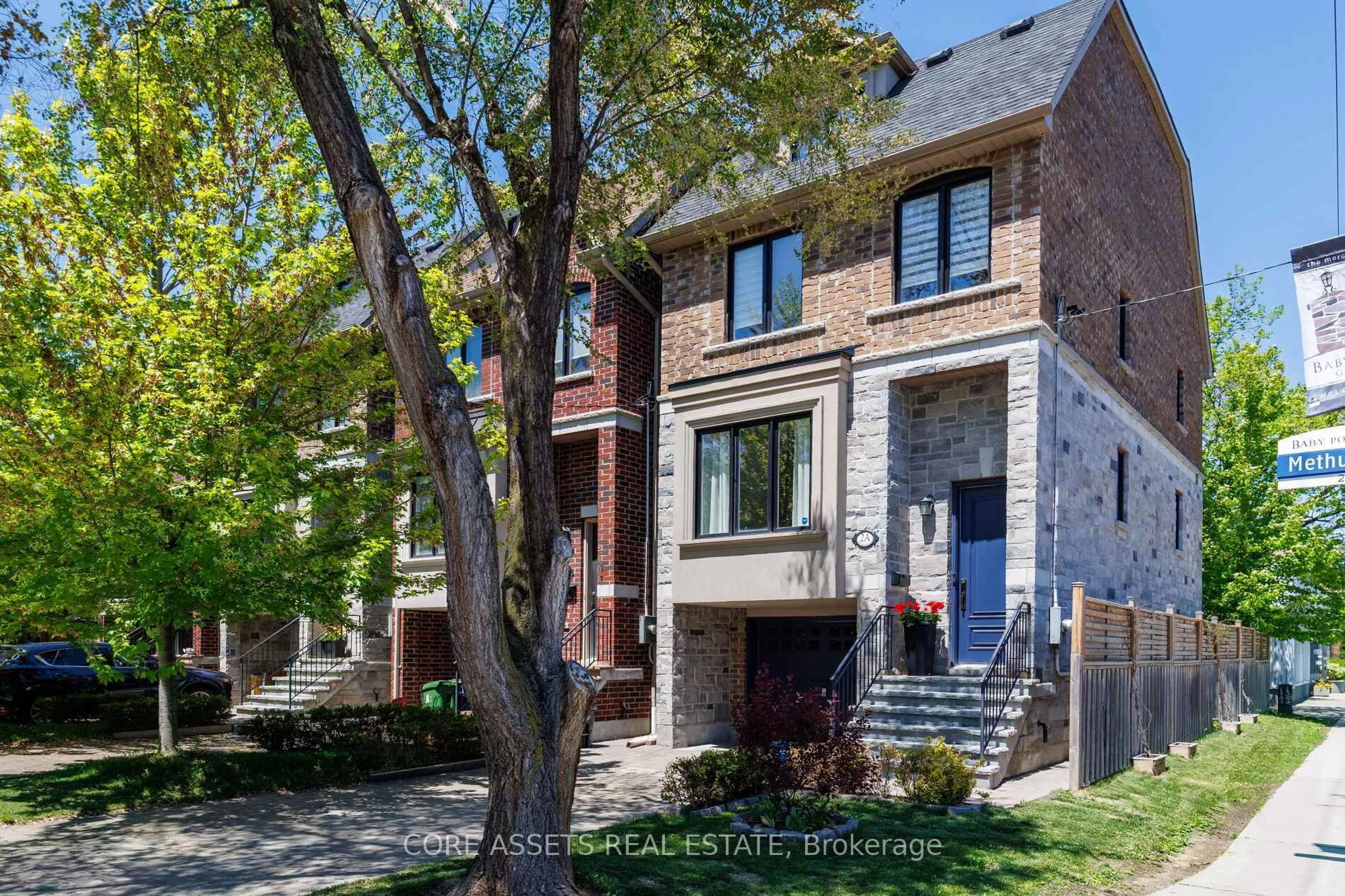 Home with brick exterior material, street for 2A Methuen Ave, Toronto Ontario M6S 1Z5