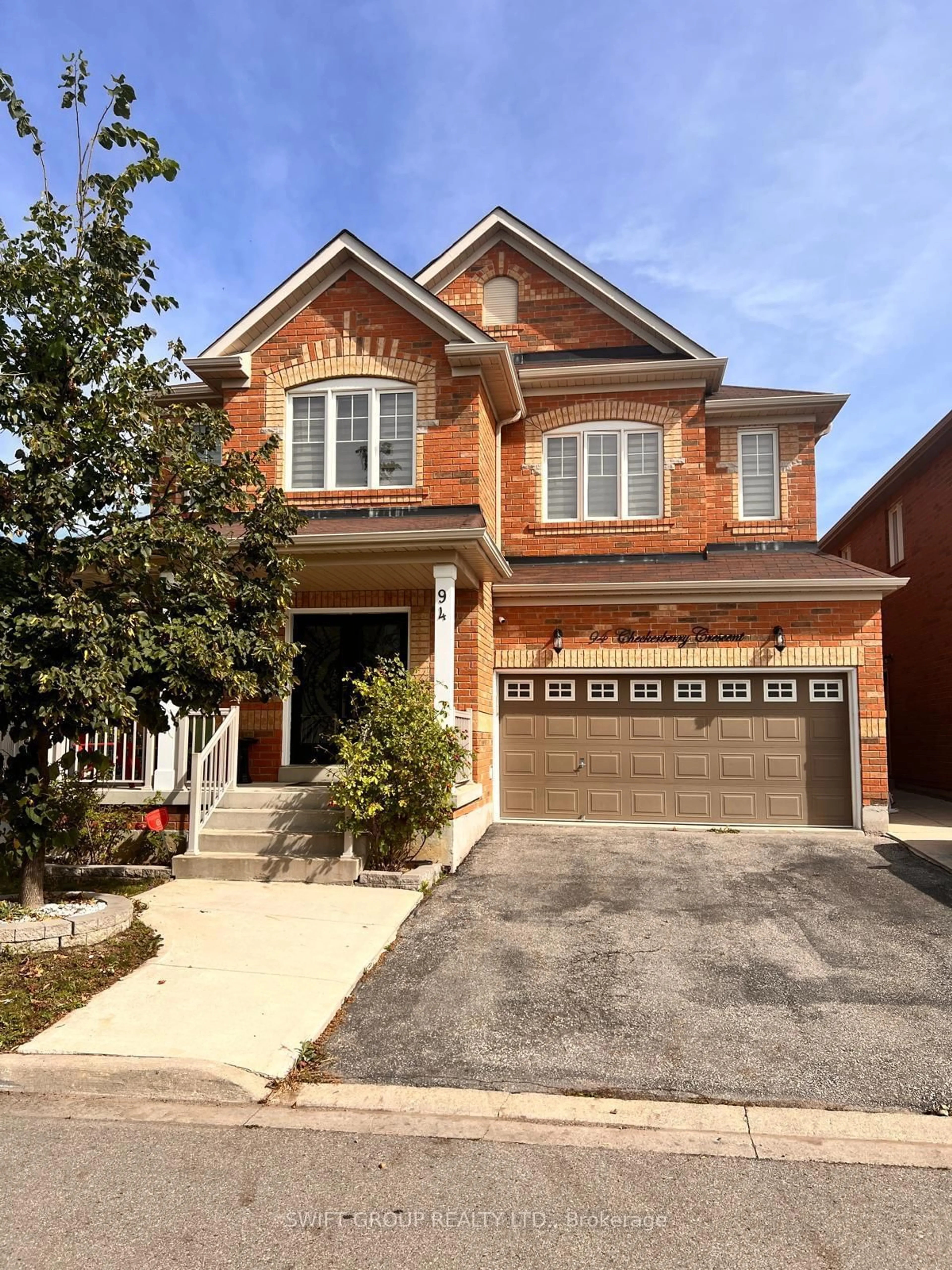 Home with brick exterior material, street for 94 Checkerberry Cres, Brampton Ontario L6R 3P6