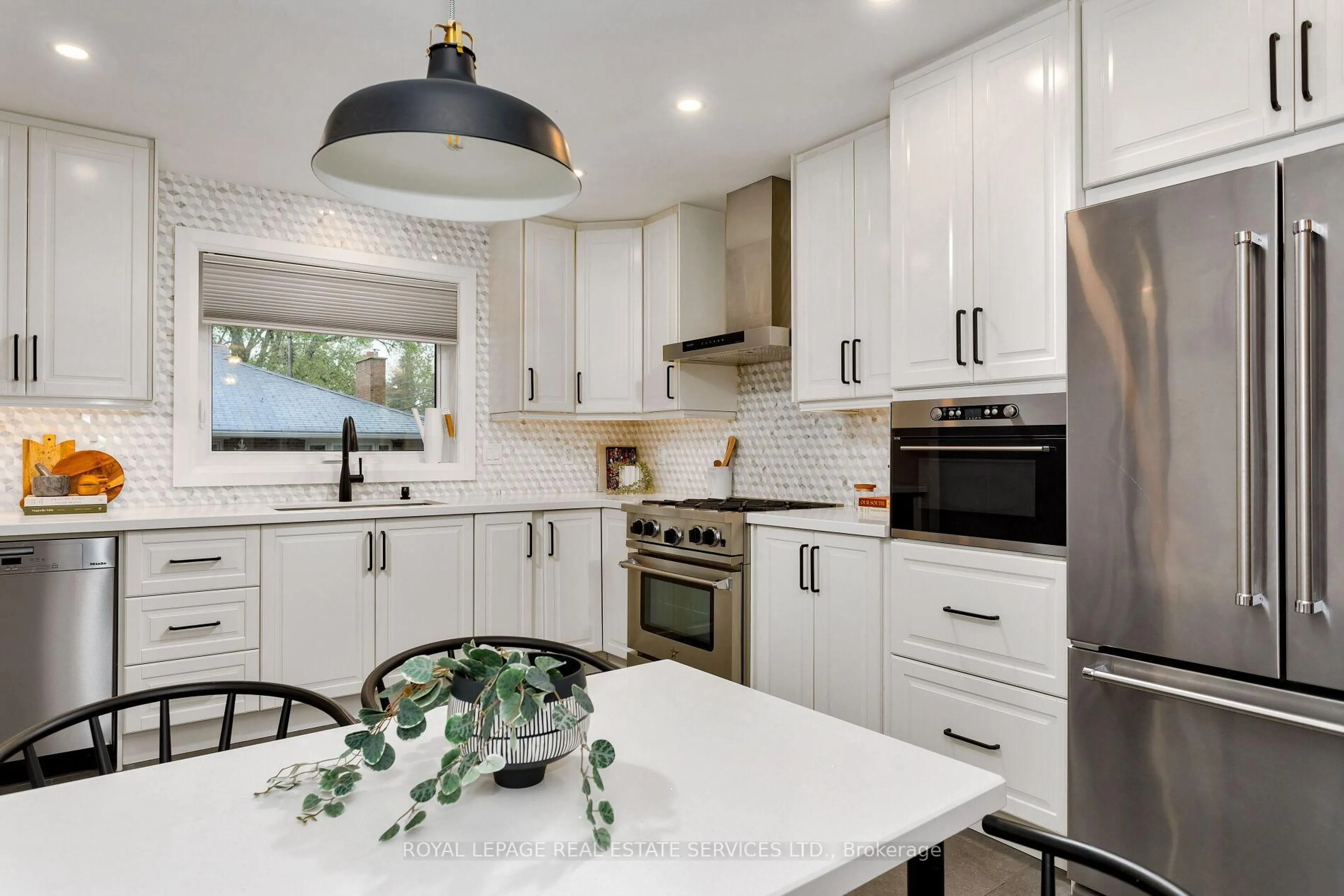Contemporary kitchen, ceramic/tile floor for 246 Berry Rd, Toronto Ontario M8Y 1X9