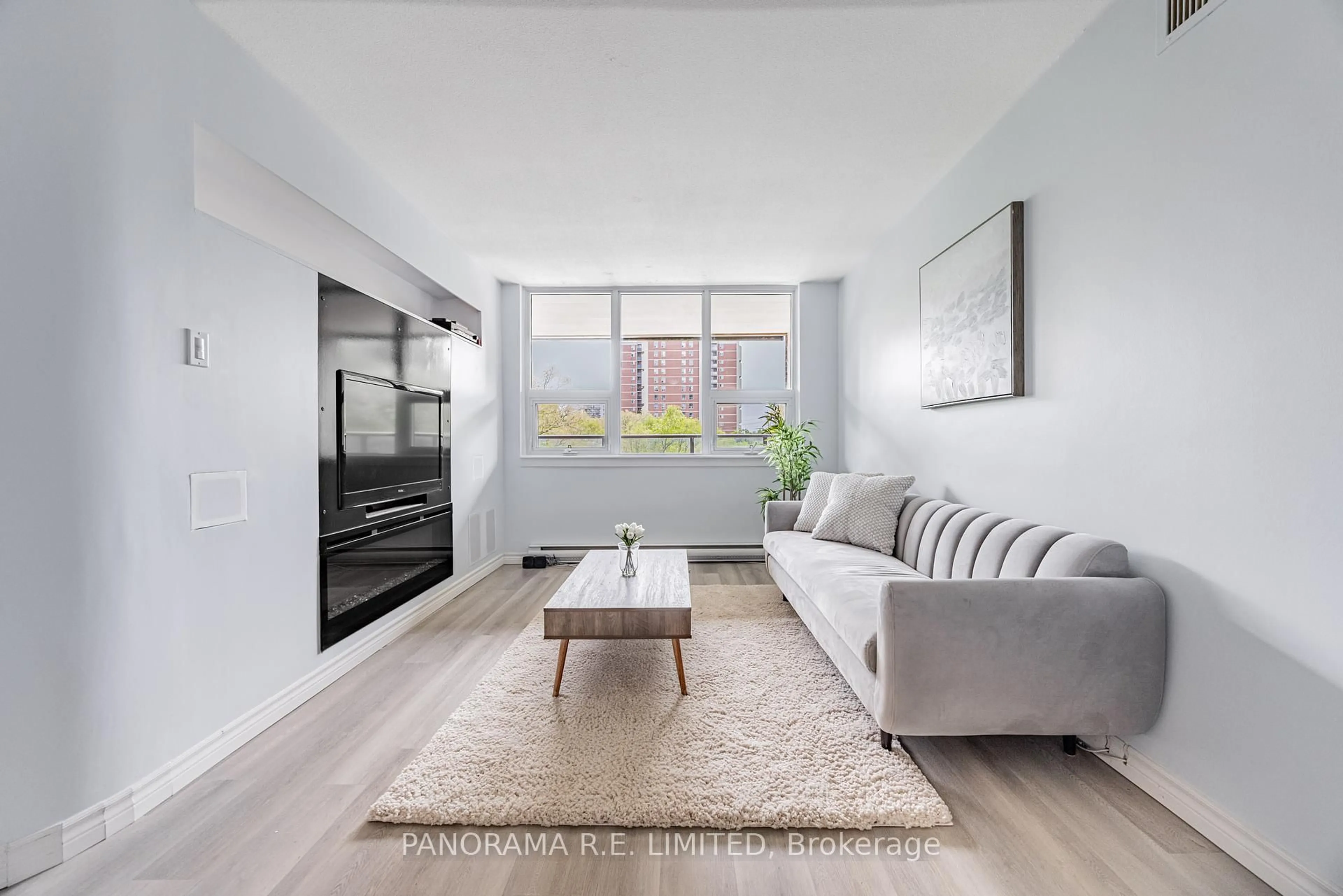 Living room with furniture, unknown for 15 La Rose Ave #417, Toronto Ontario M9P 1A7
