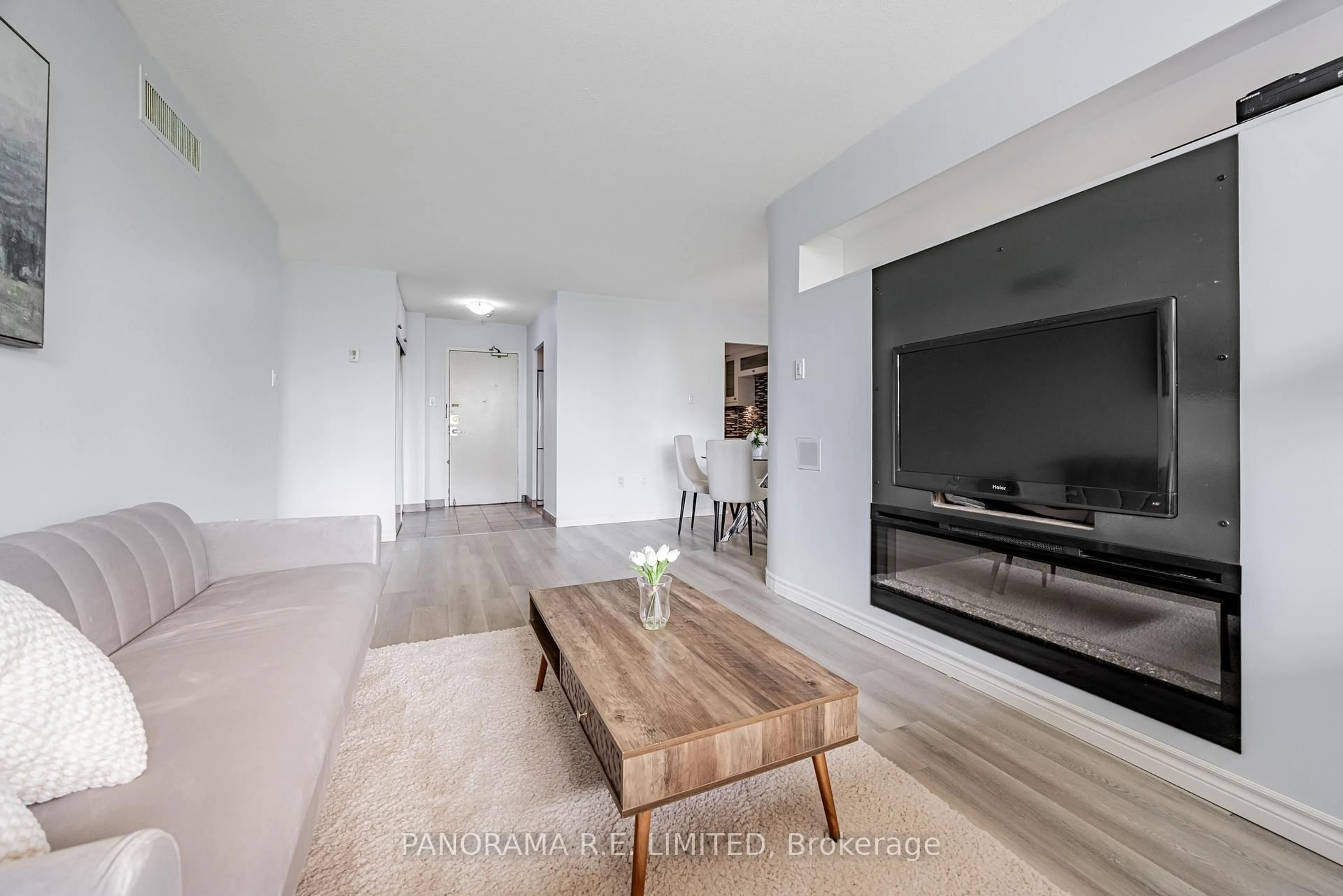Living room with furniture, unknown for 15 La Rose Ave #417, Toronto Ontario M9P 1A7