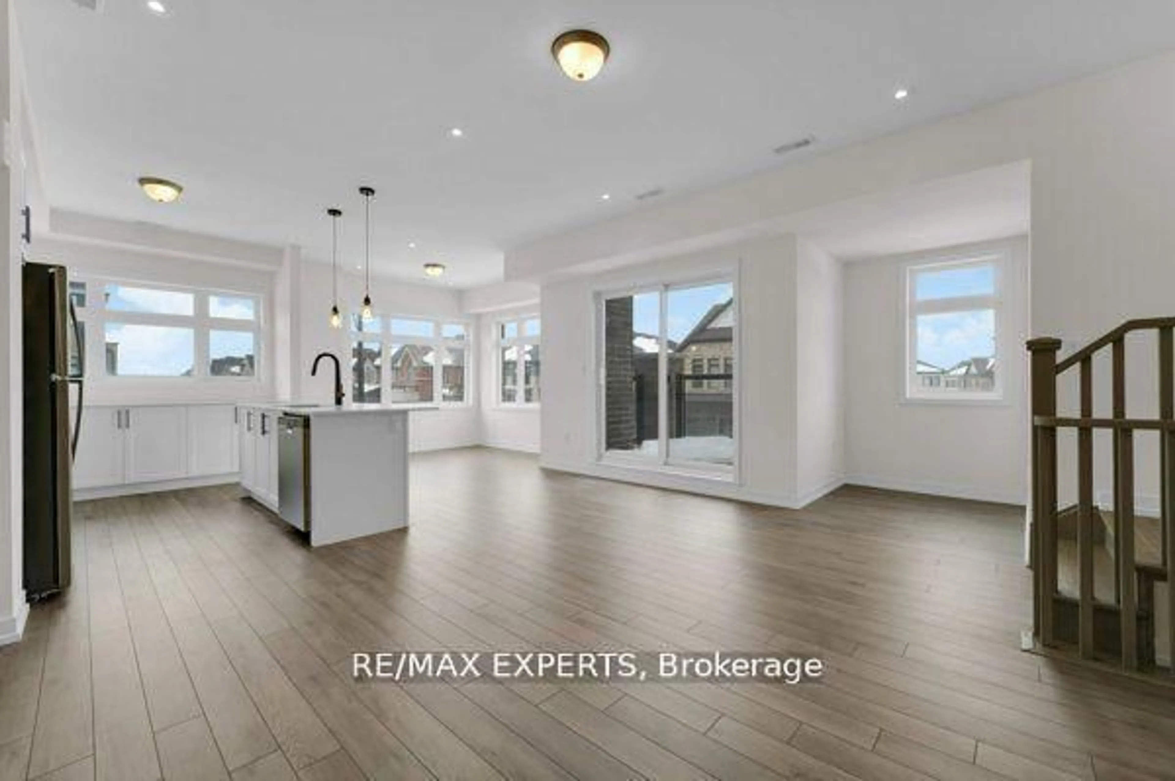 Open concept kitchen, ceramic/tile floor for 1537 Moonseed Pl, Milton Ontario L9T 7E7