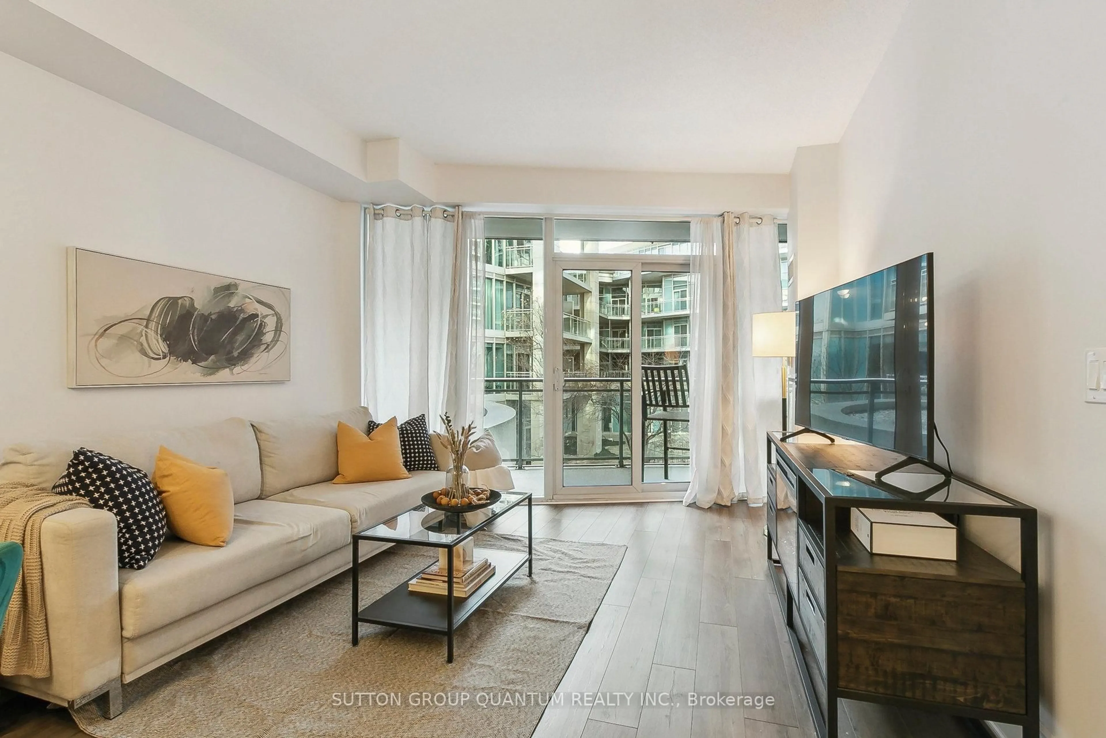 Living room with furniture, unknown for 58 MARINE PARADE Dr #235, Toronto Ontario M8V 4G1