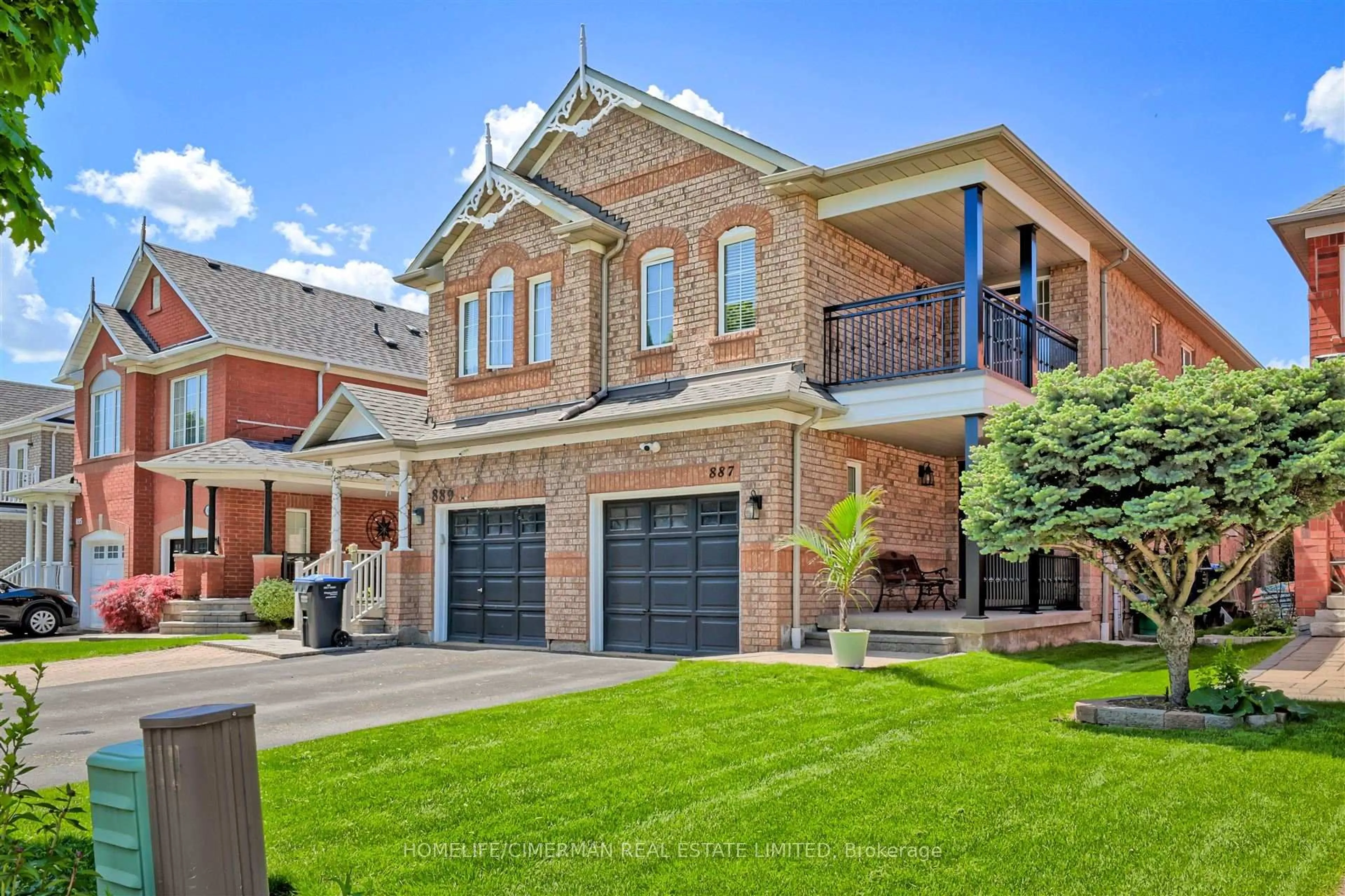 Home with brick exterior material, street for 887 Golden Farmer Way, Mississauga Ontario L5W 1A8