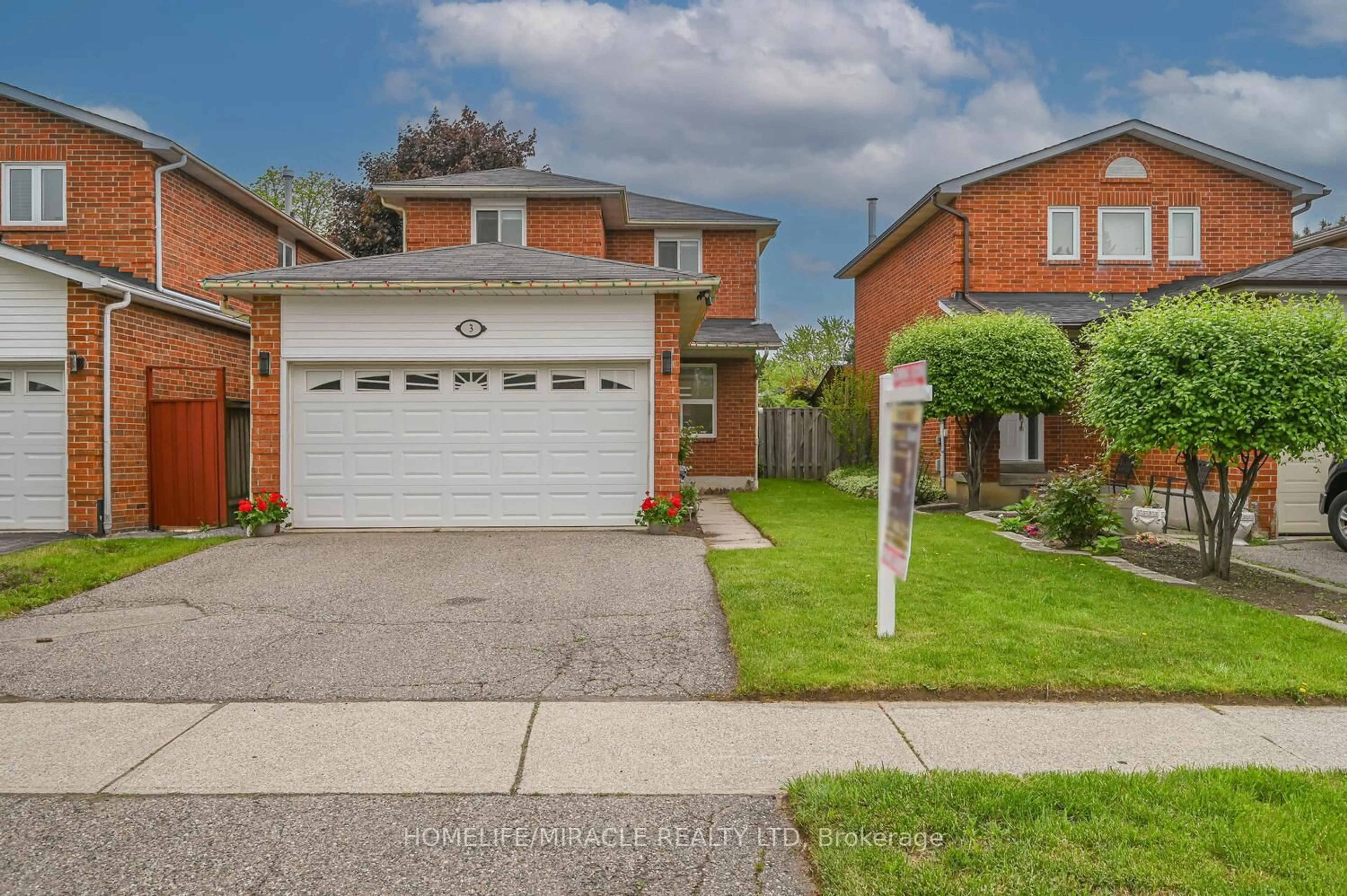Home with brick exterior material, street for 3 Harridine Rd, Brampton Ontario L6X 3N9
