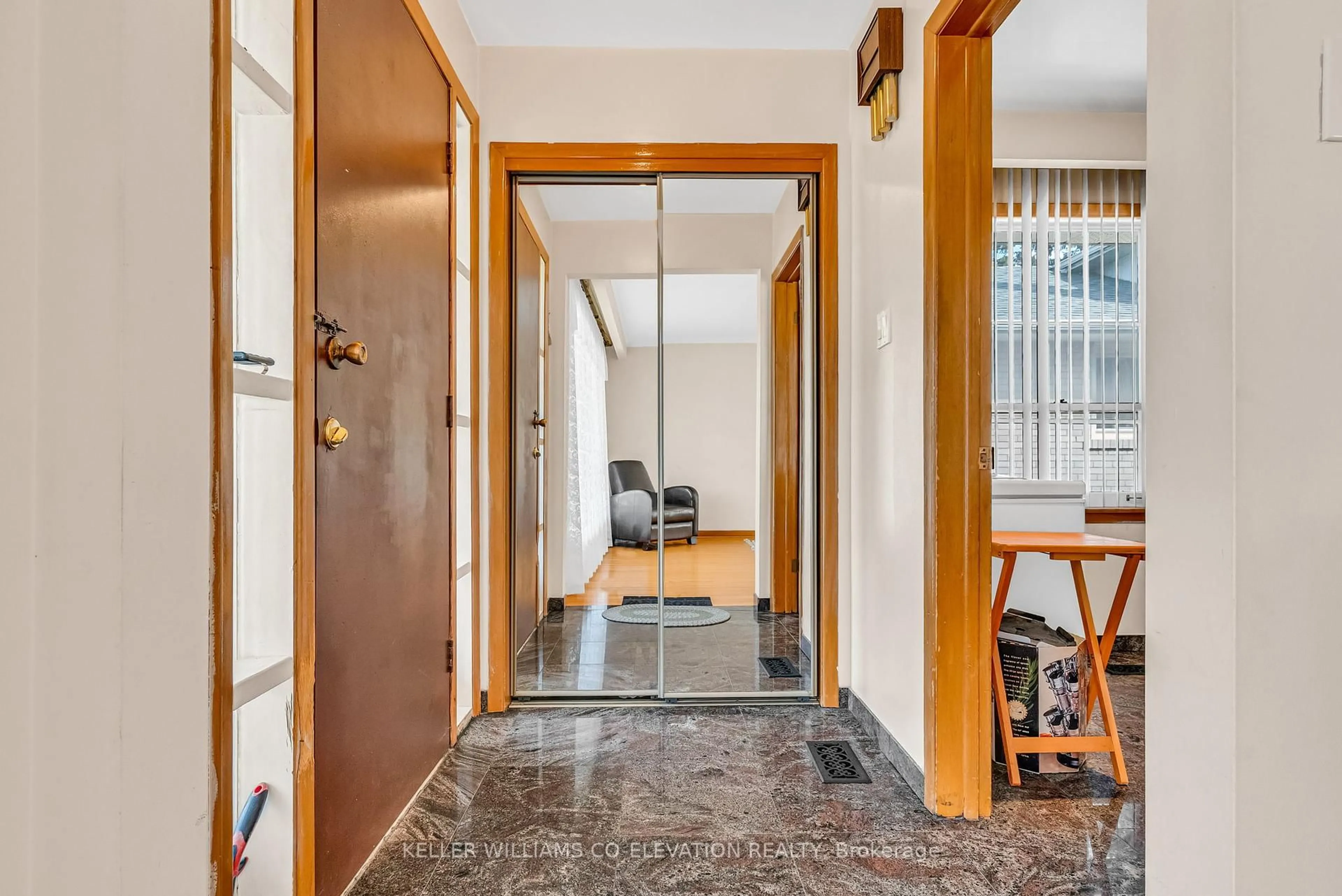 Indoor foyer for 217 La Rose Ave, Toronto Ontario M9P 1B6