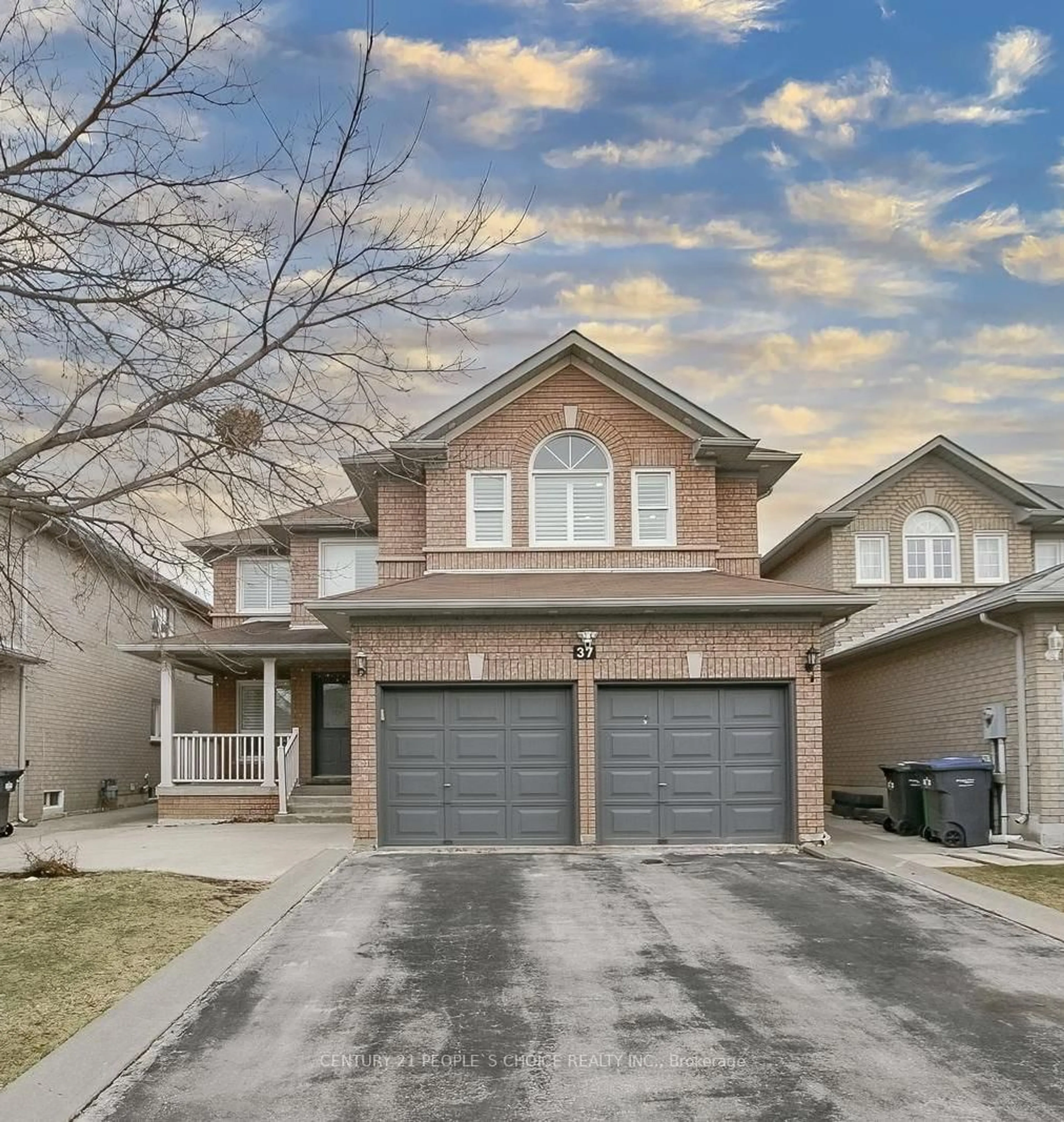 Home with brick exterior material, street for 37 Deerglen Dr, Brampton Ontario L6R 1M3