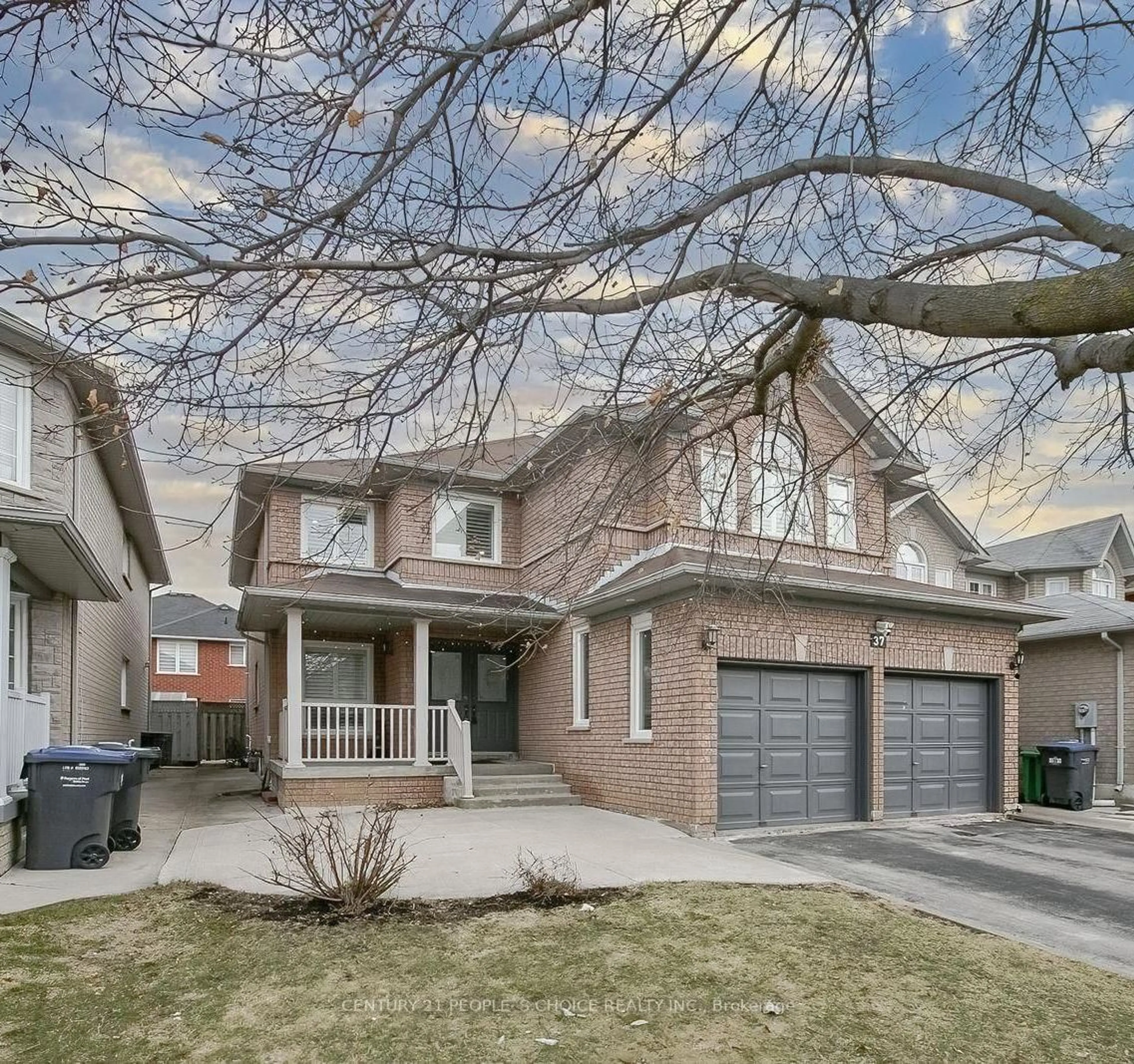 Home with brick exterior material, street for 37 Deerglen Dr, Brampton Ontario L6R 1M3