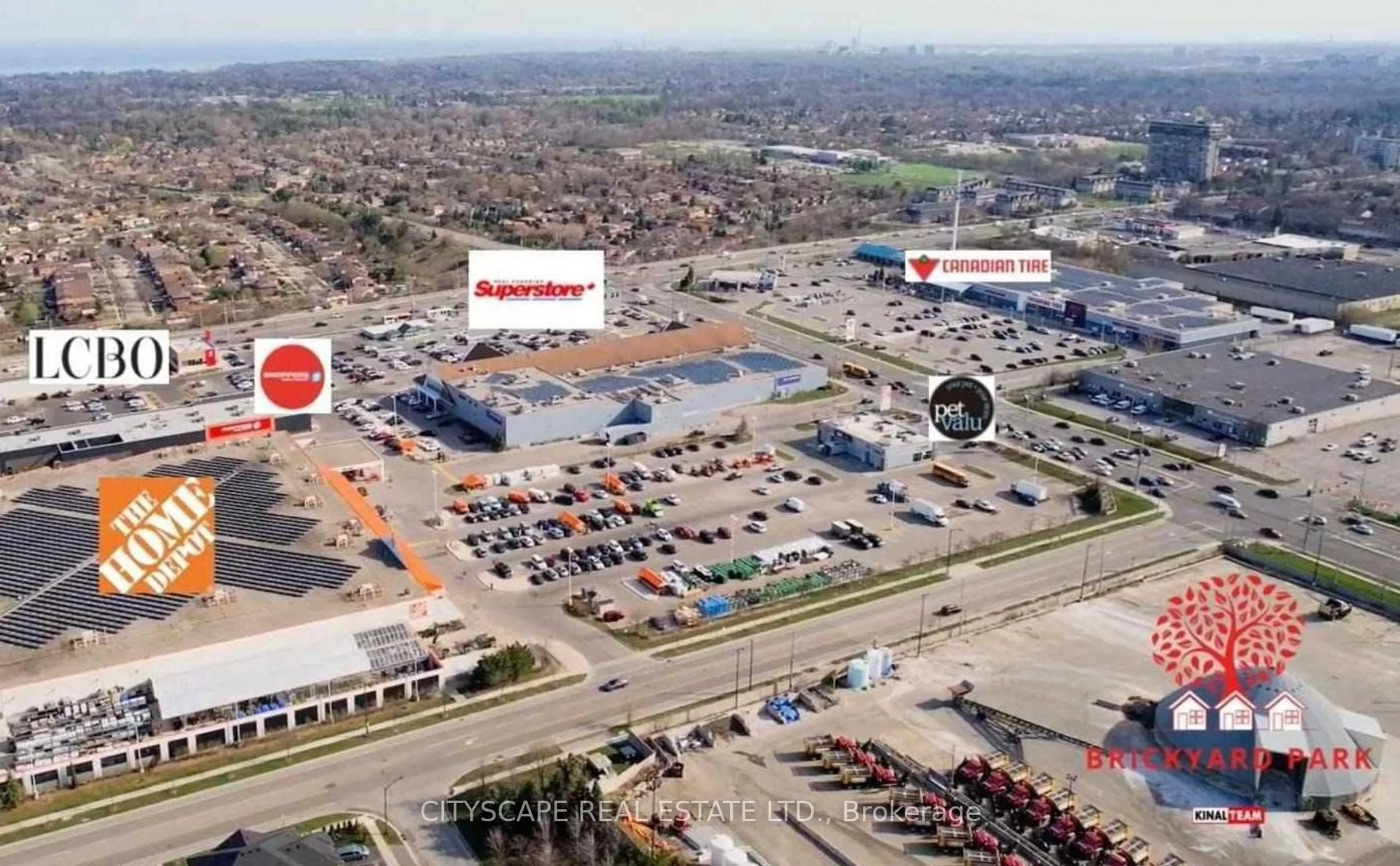 A pic from outside/outdoor area/front of a property/back of a property/a pic from drone, street for 3055 Elmcreek Rd #7, Mississauga Ontario L5B 4J9