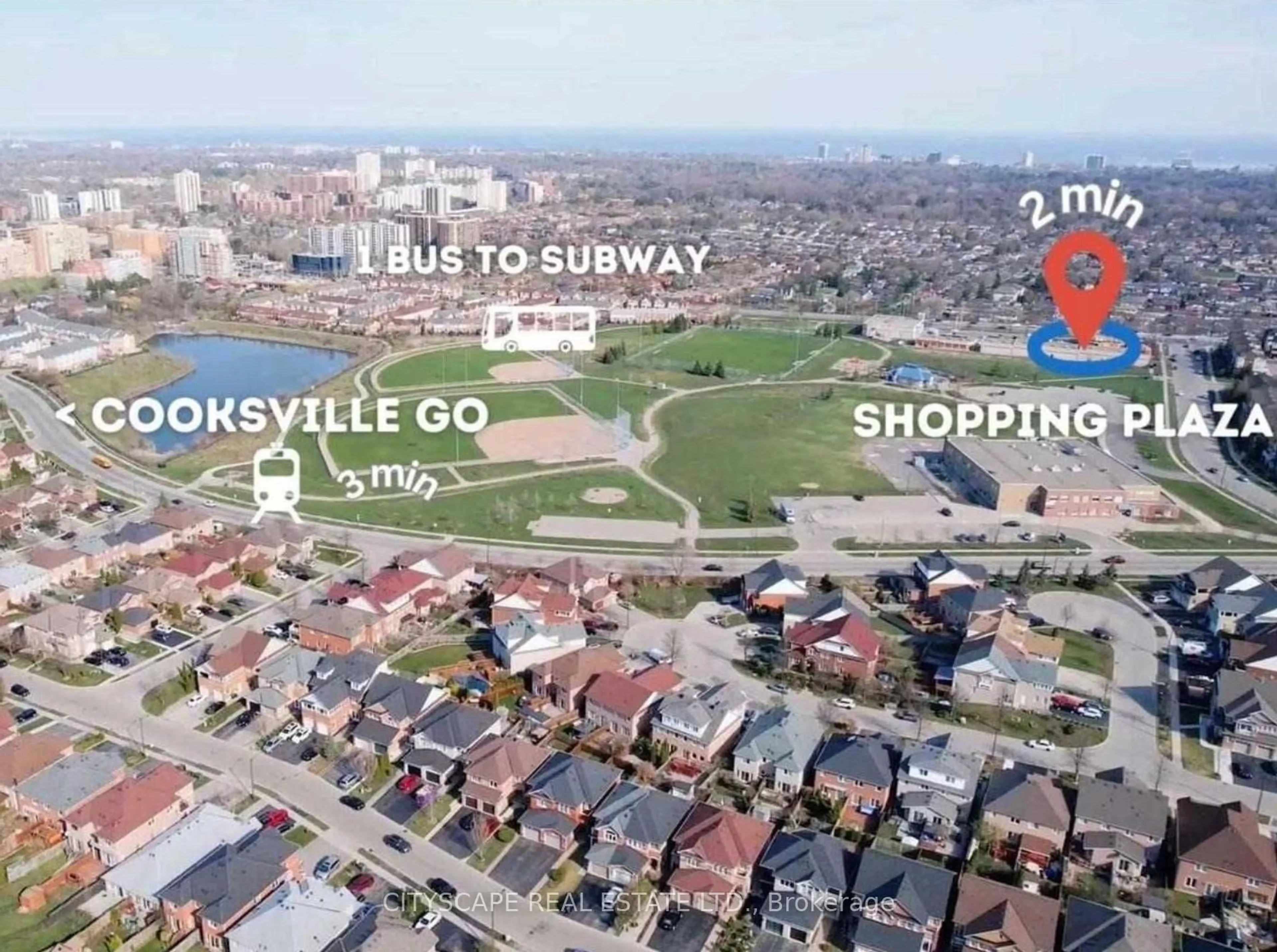 A pic from outside/outdoor area/front of a property/back of a property/a pic from drone, street for 3055 Elmcreek Rd #7, Mississauga Ontario L5B 4J9