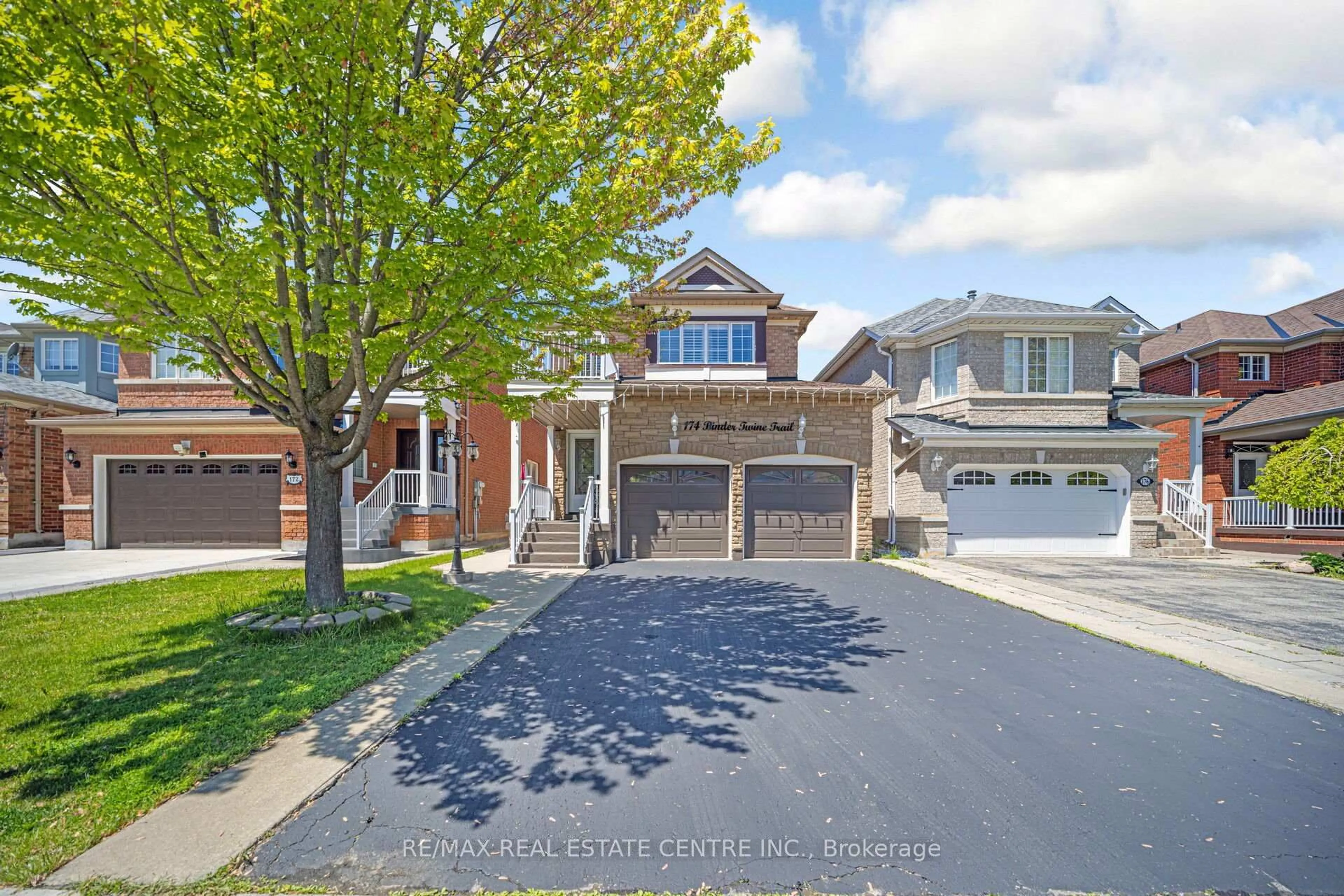 Home with brick exterior material, street for 174 Binder Twine Tr, Brampton Ontario L6X 4V6