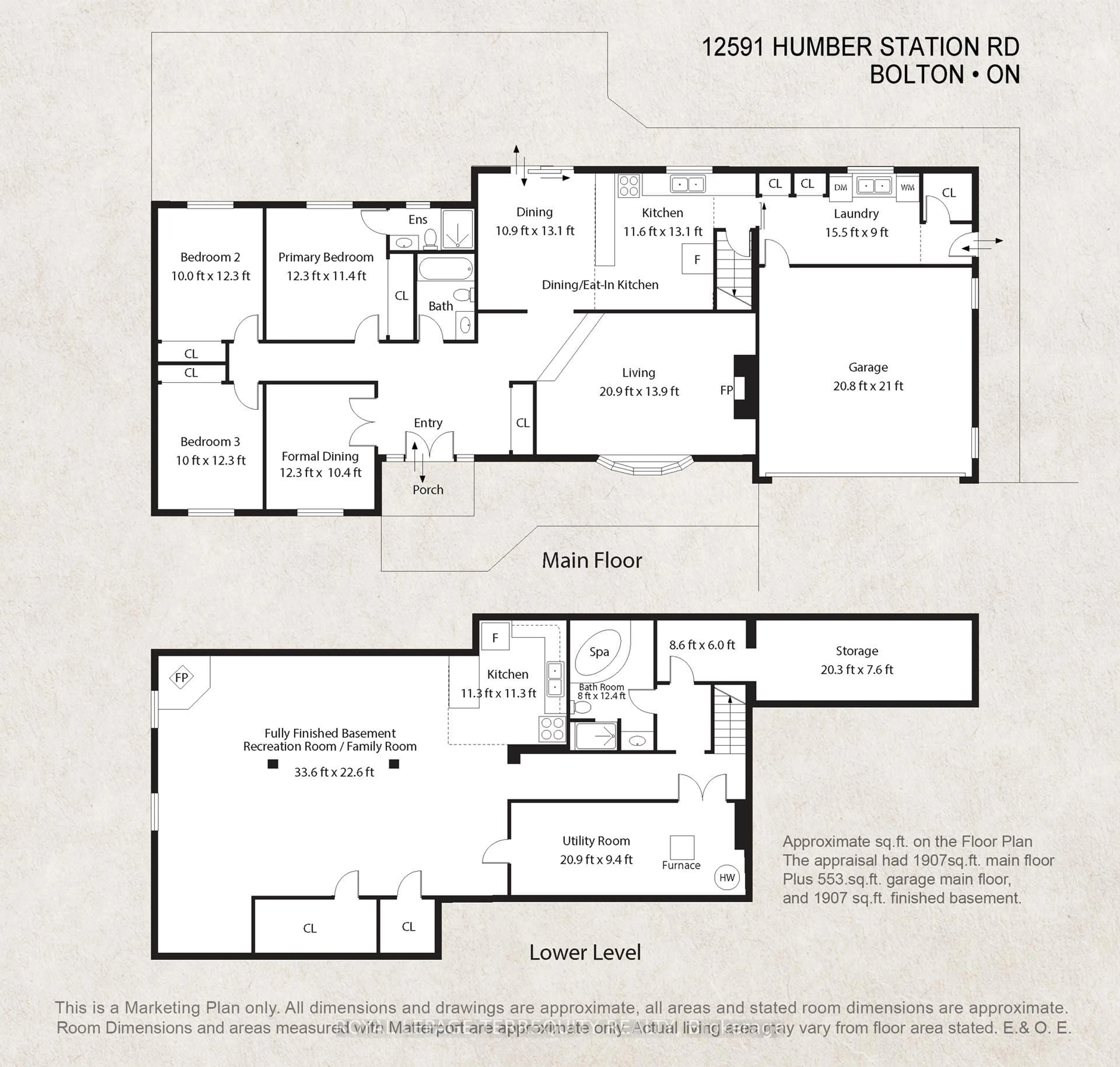 Floor plan for 12591 Humber Station Rd, Caledon Ontario L7E 0Z6