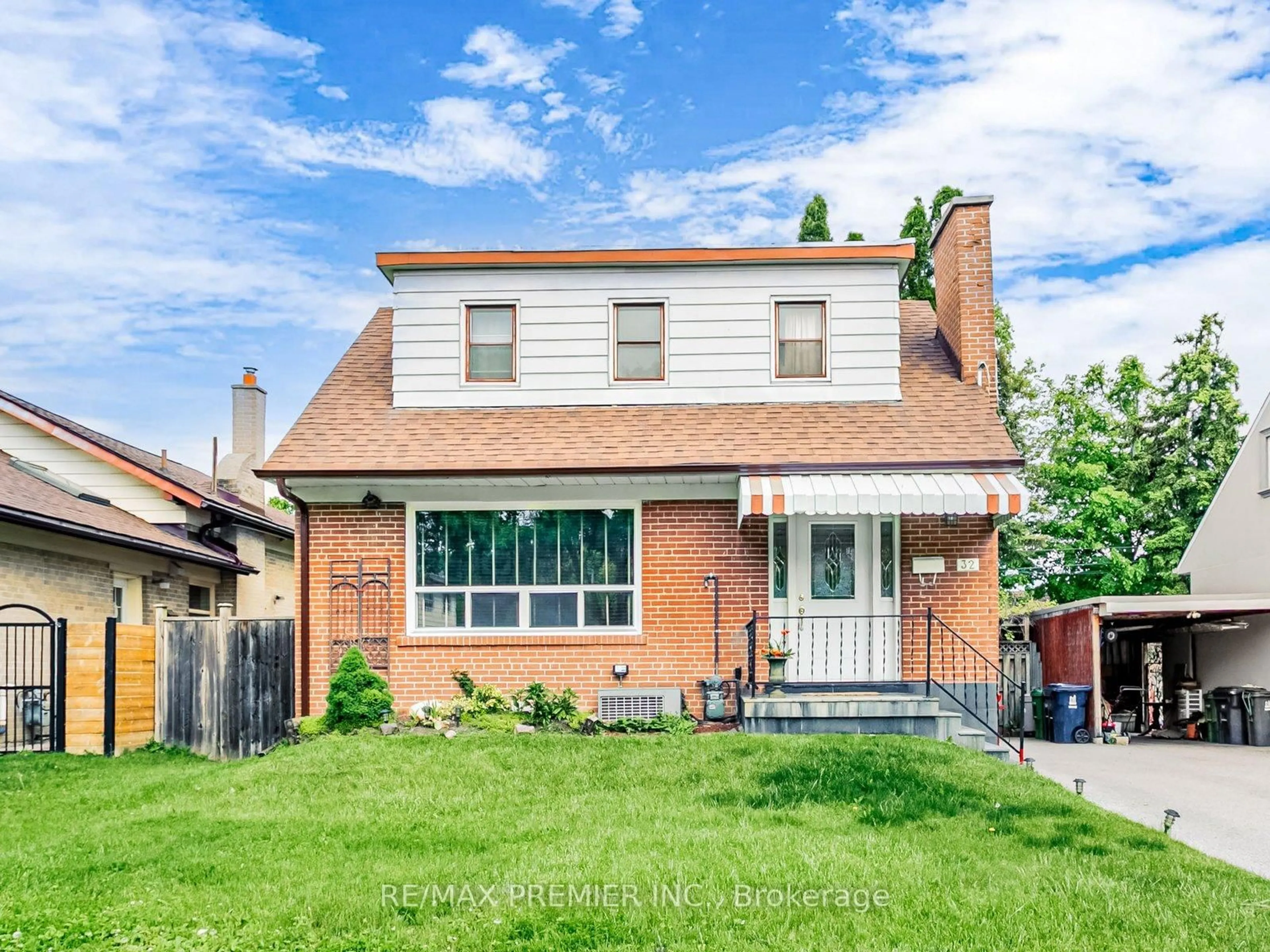 Home with brick exterior material, street for 32 Genthorn Ave, Toronto Ontario M9W 2S7